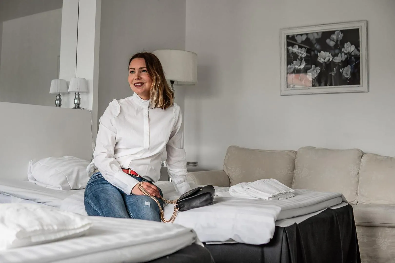 Bed in Hotel Alexander
