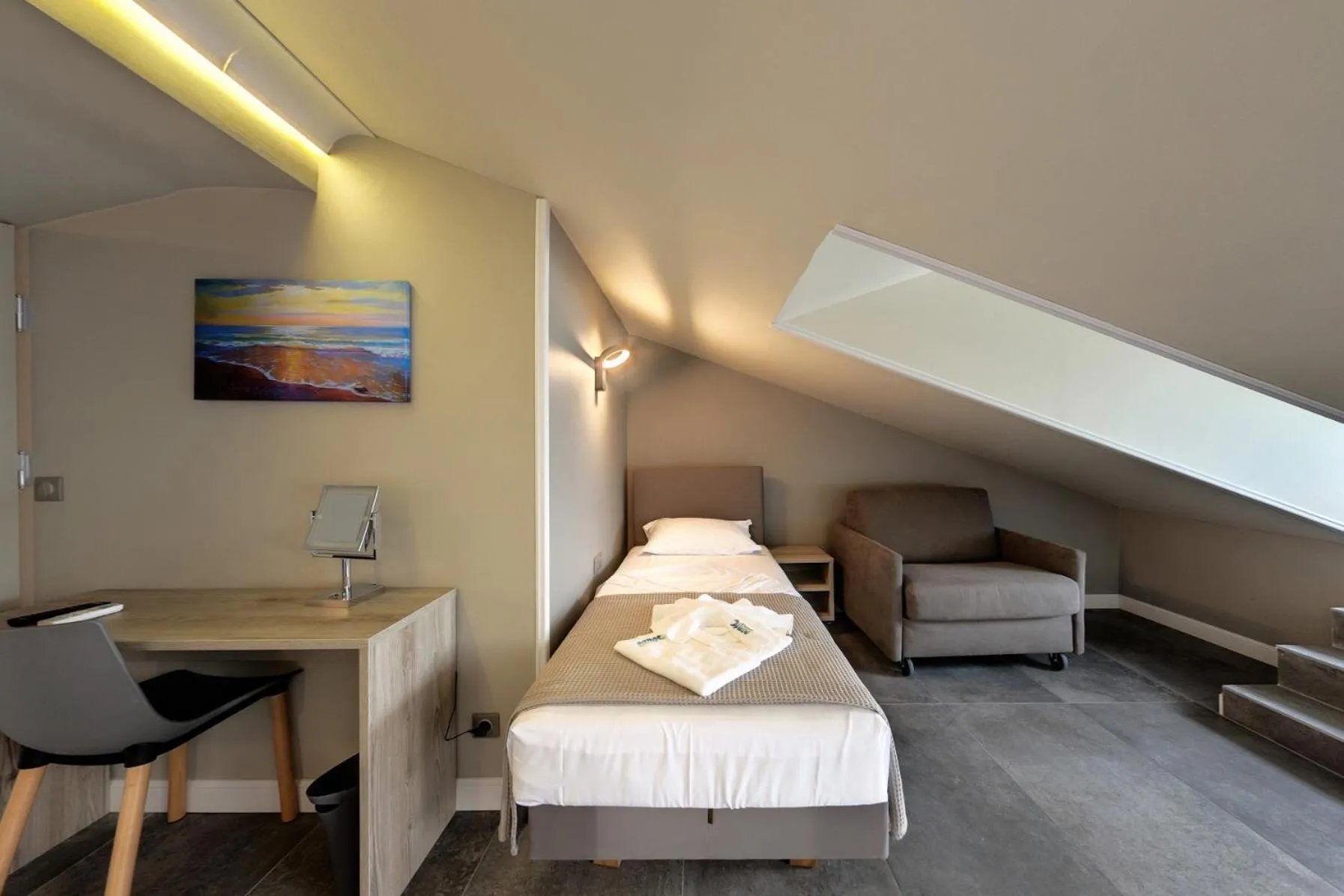 Bed in Barocco Wave Hotel