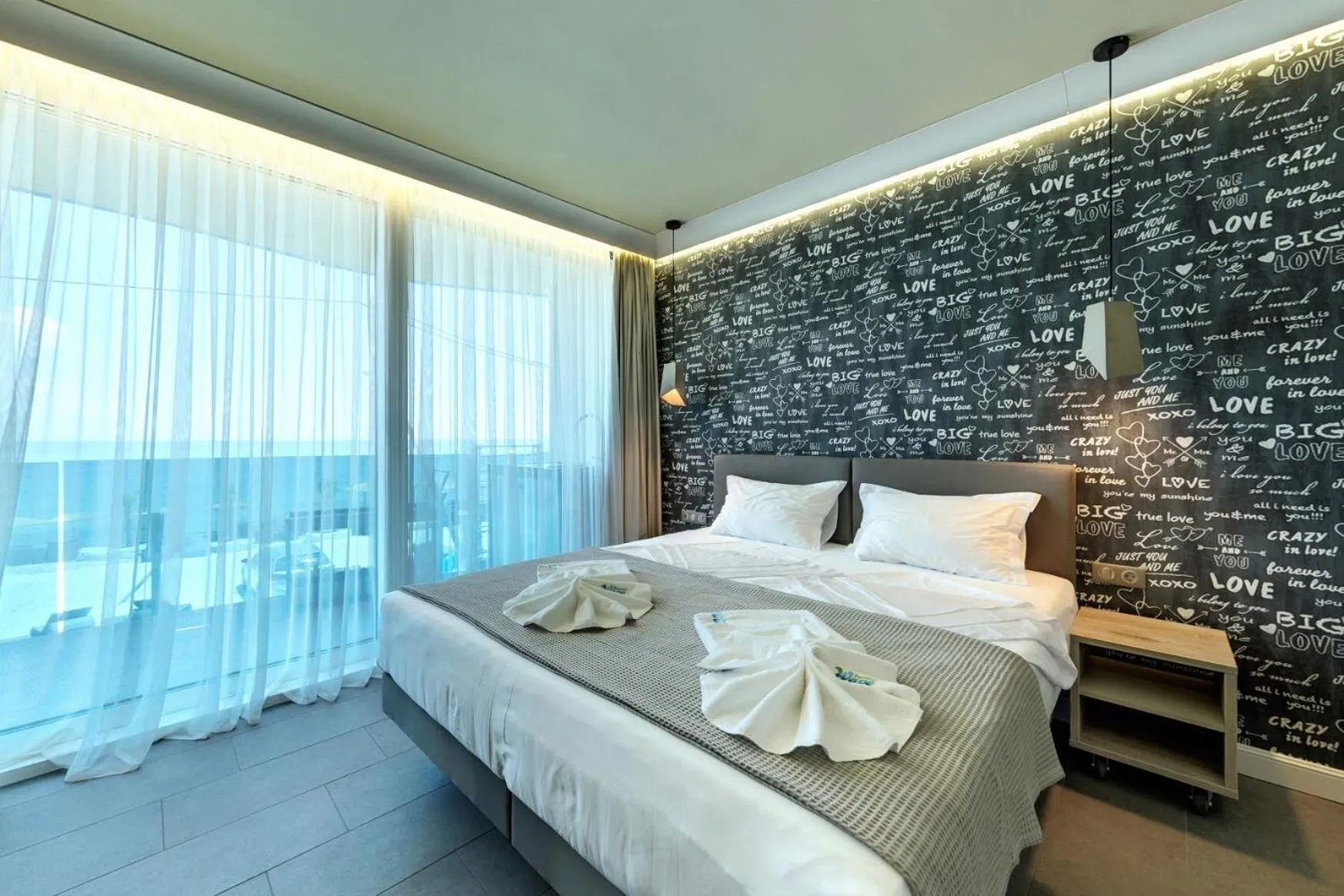 Bed in Barocco Wave Hotel