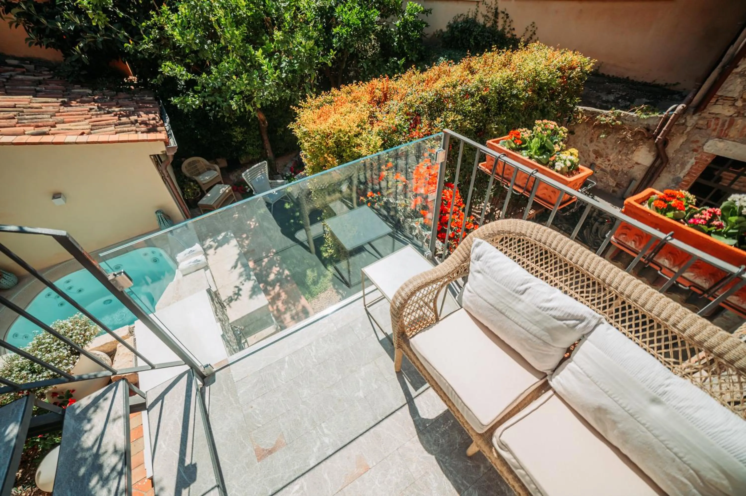 Balcony/Terrace in Private Villa at Villa al Duomo