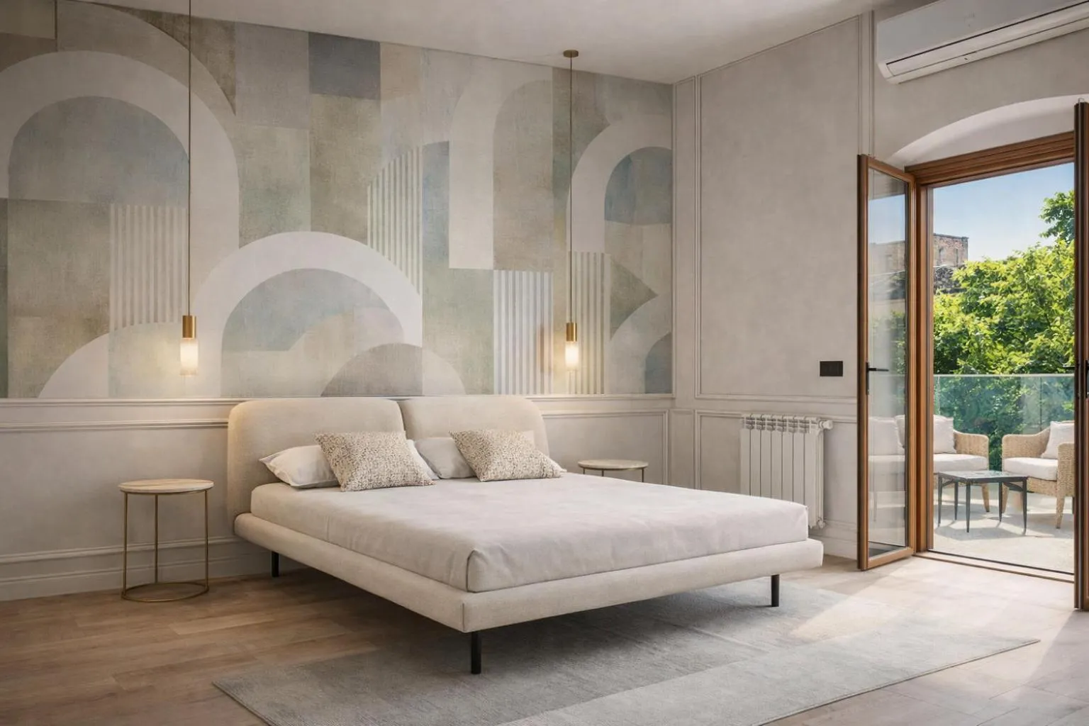 Bedroom, Bed in Private Villa at Villa al Duomo
