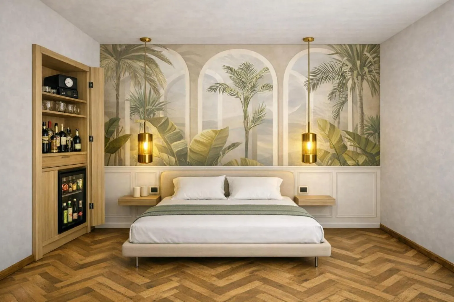 Bedroom, Bed in Private Villa at Villa al Duomo