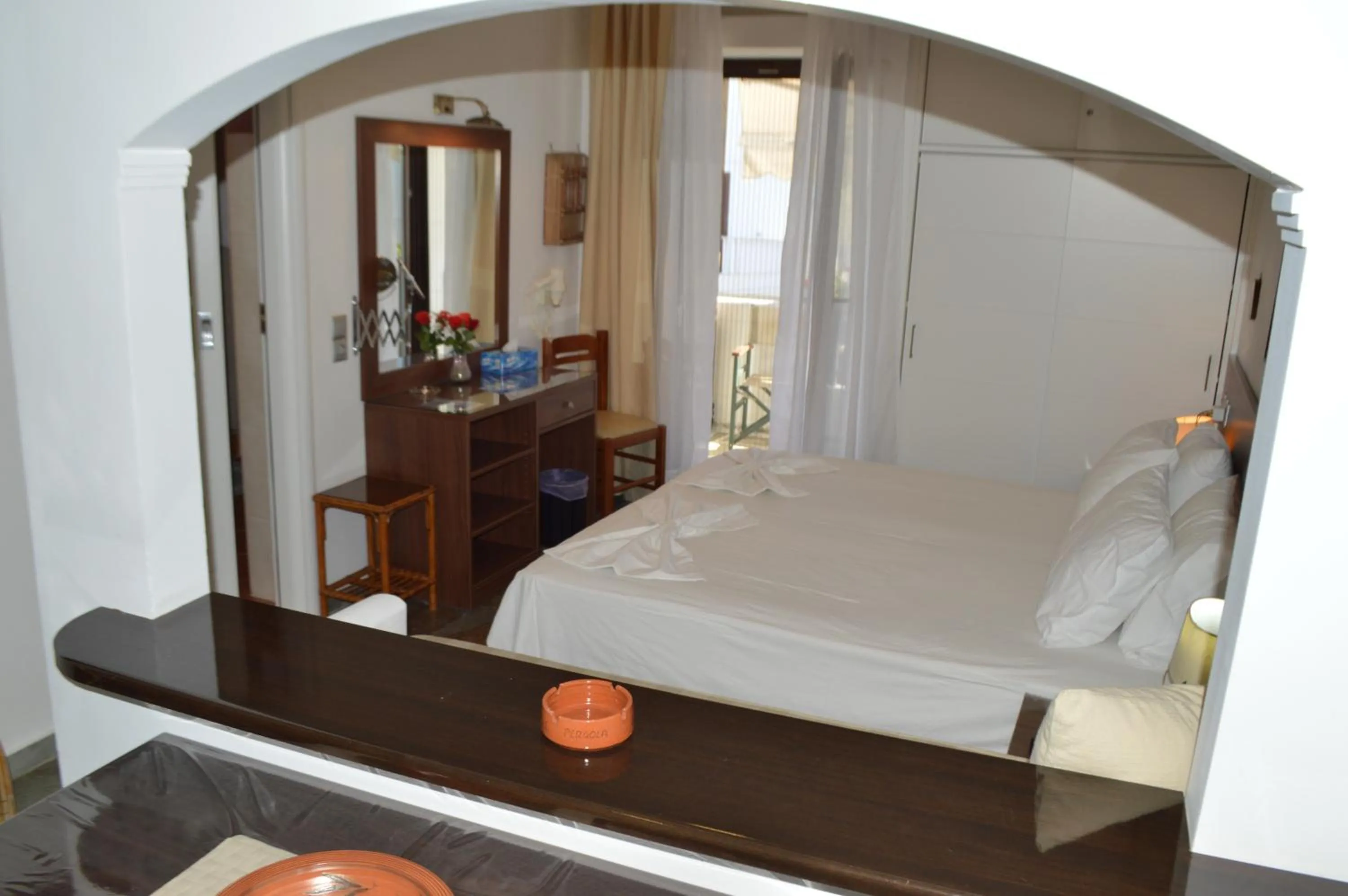 Bed in Pergola