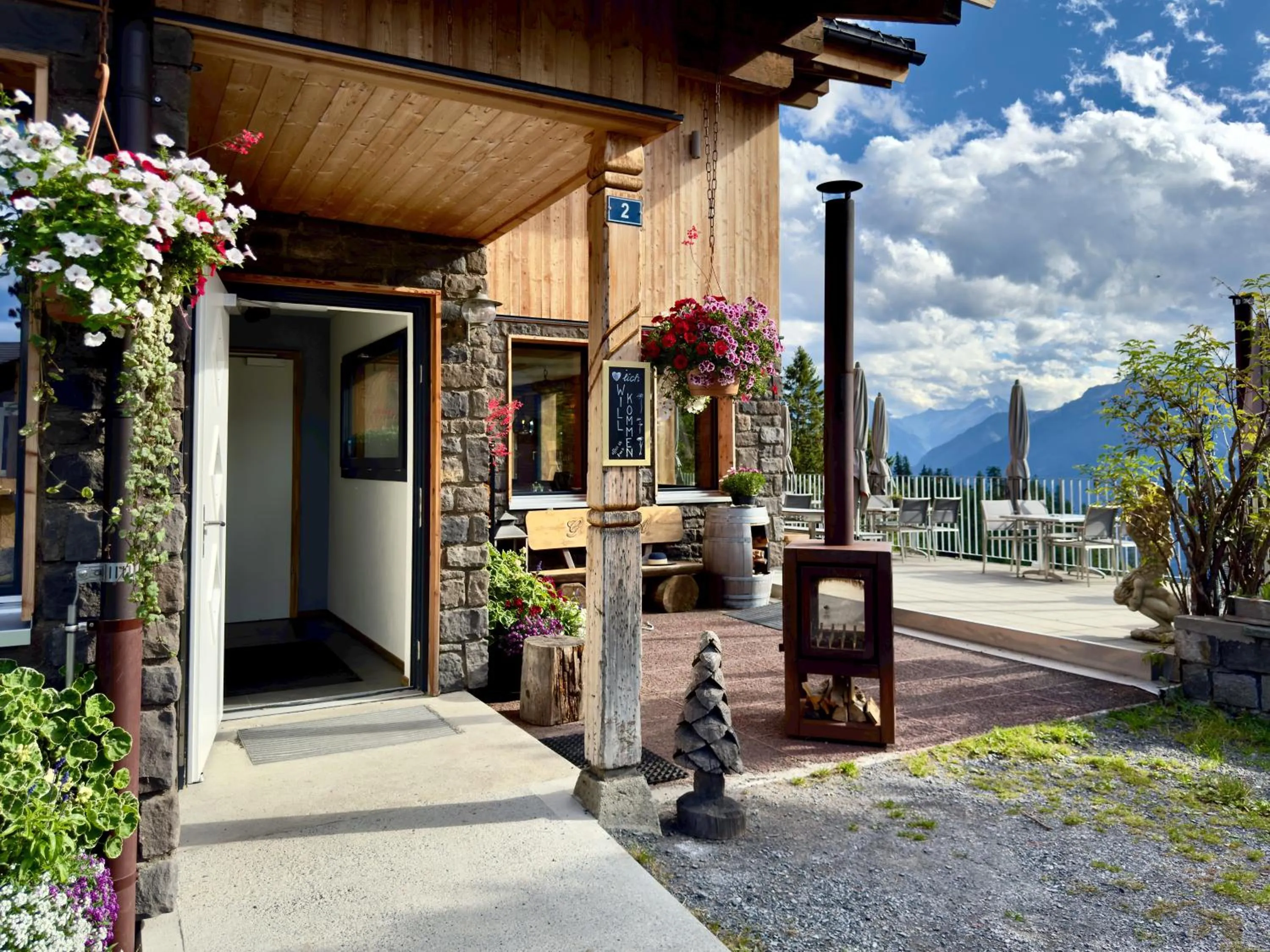 Facade/entrance in Berggasthaus Eggberge - Boutique Mountain Hotel - Access via Cablecar