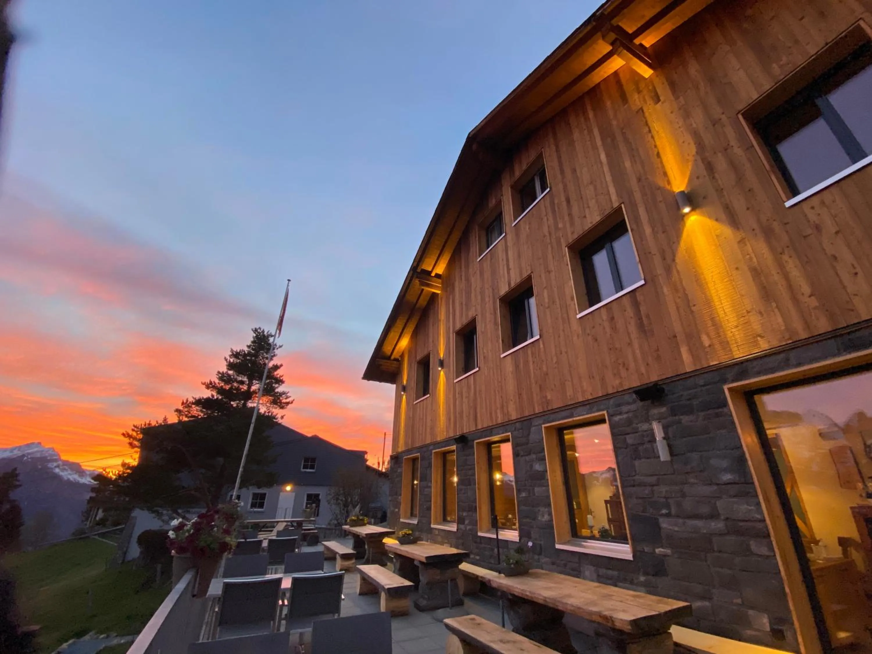 Property building in Berggasthaus Eggberge - Boutique Mountain Hotel - Access via Cablecar