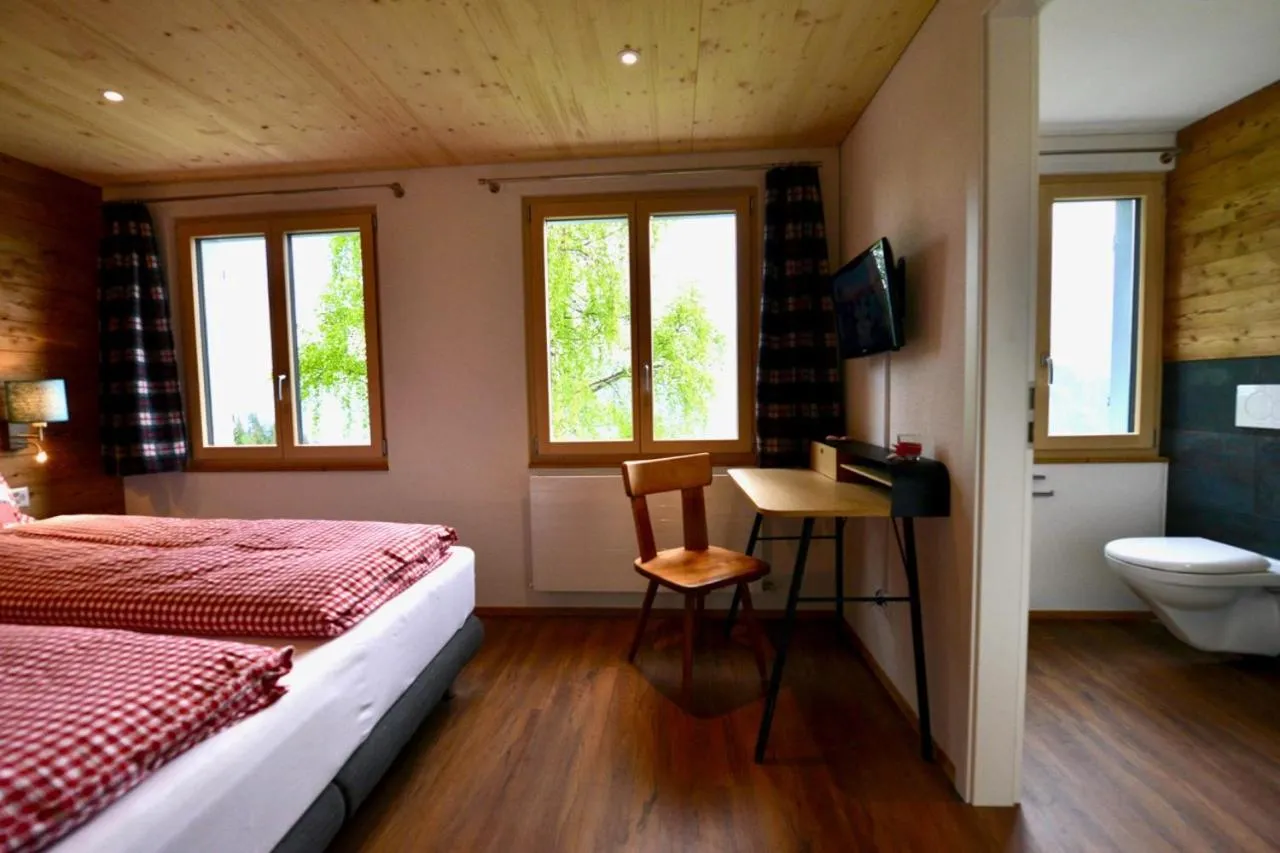 Deluxe Double Room with Shower in Berggasthaus Eggberge - Boutique Mountain Hotel - Access via Cablecar