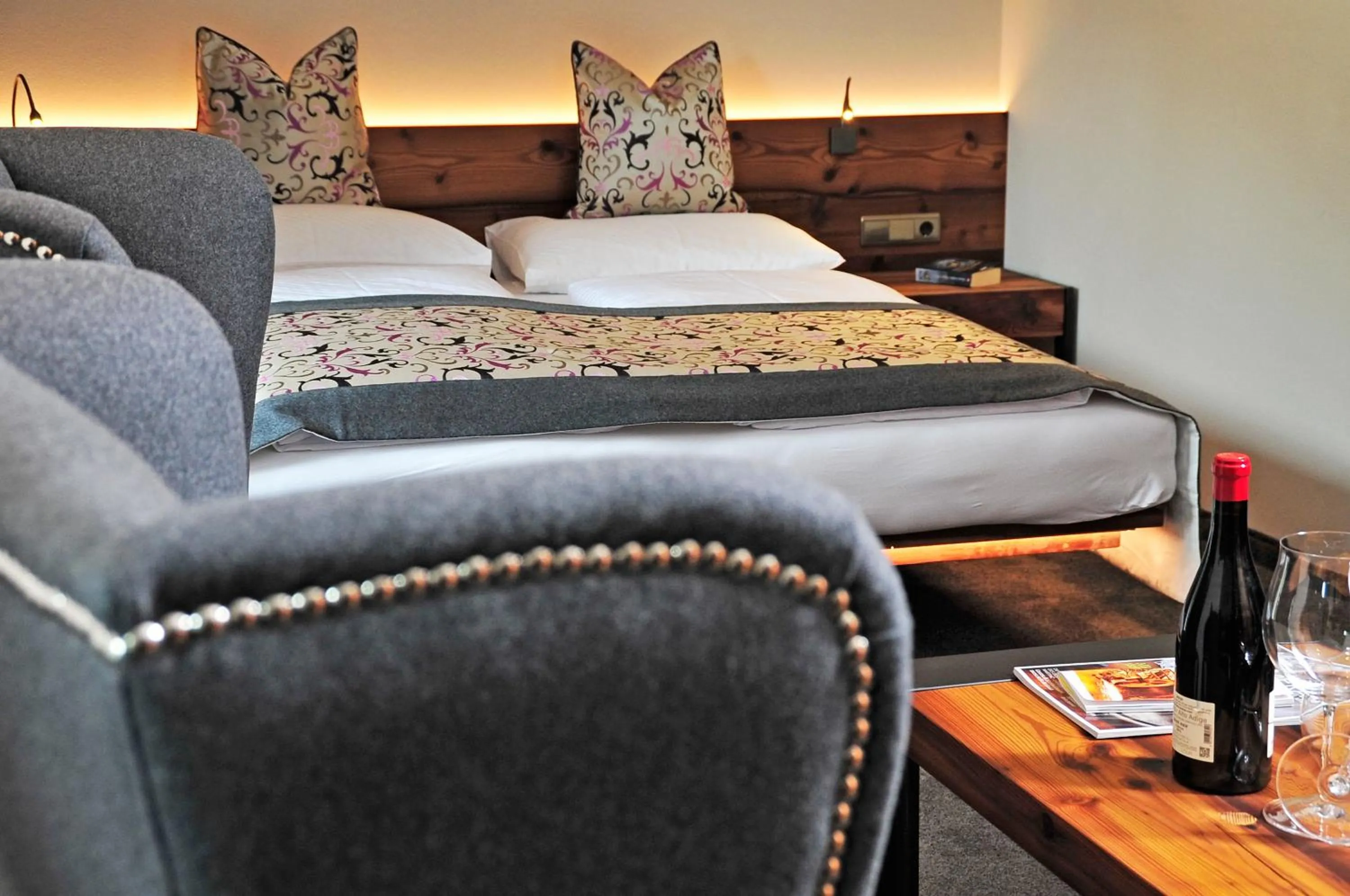 Decorative detail, Bed in Hotel Restaurant Kirchsteiger
