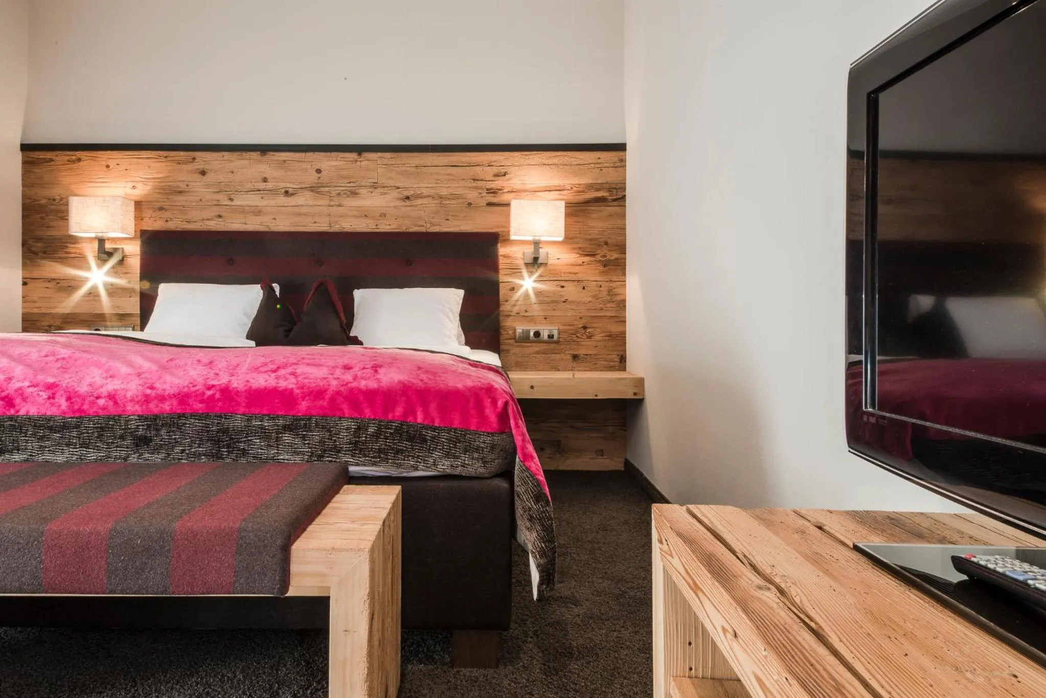 Bed in Hotel Restaurant Kirchsteiger