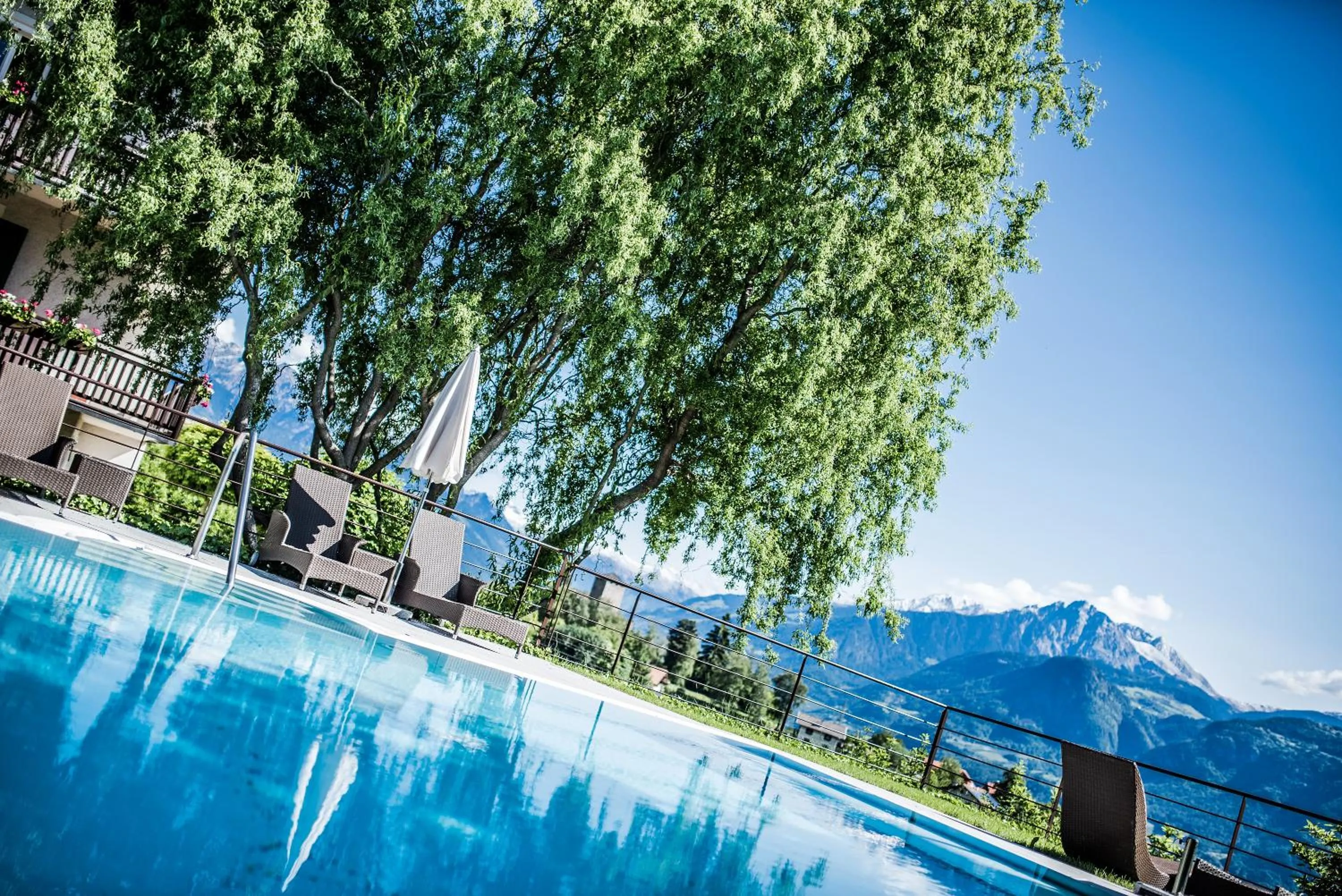 Pool view in Hotel Restaurant Kirchsteiger