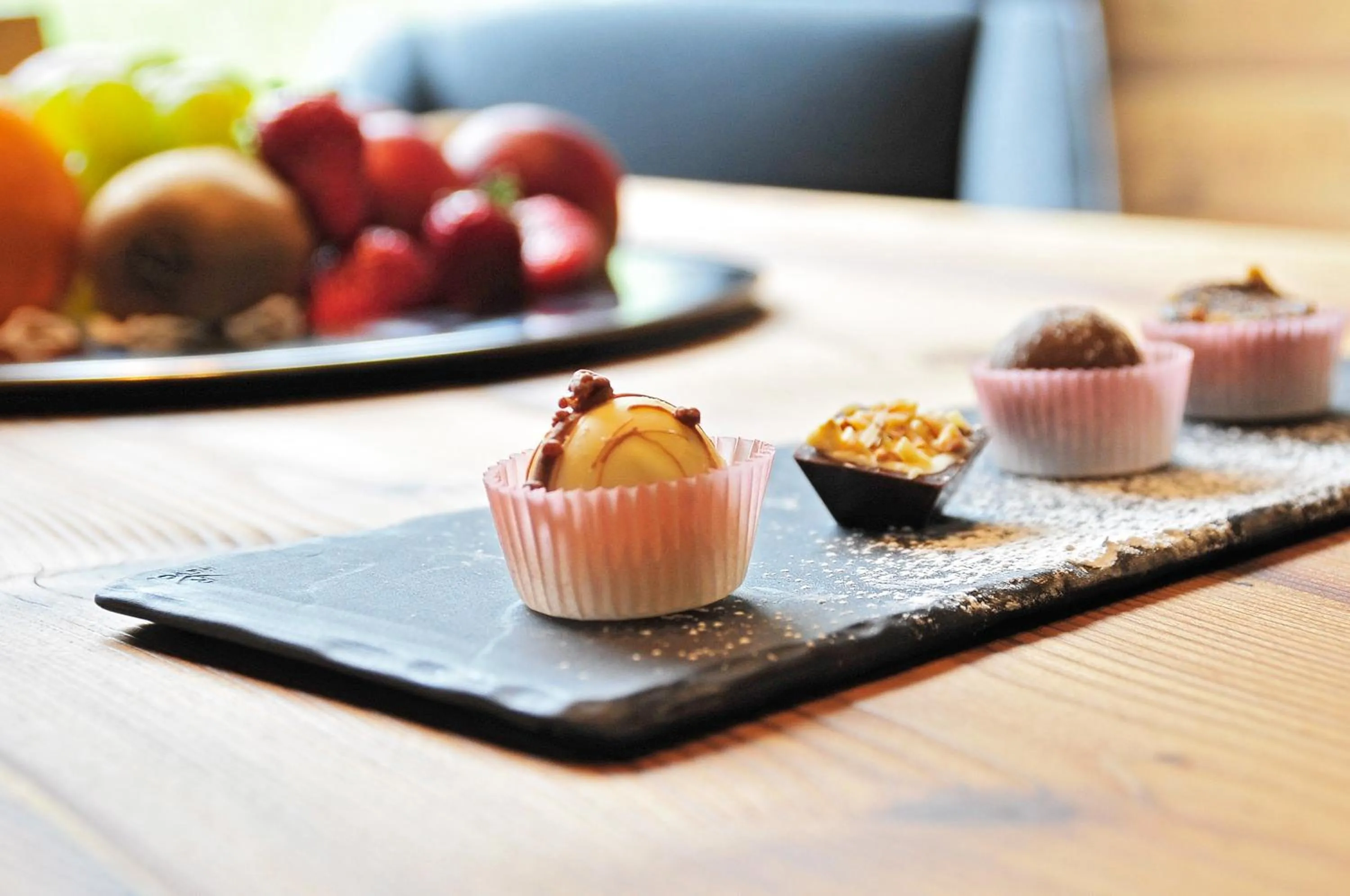 Food close-up in Hotel Restaurant Kirchsteiger