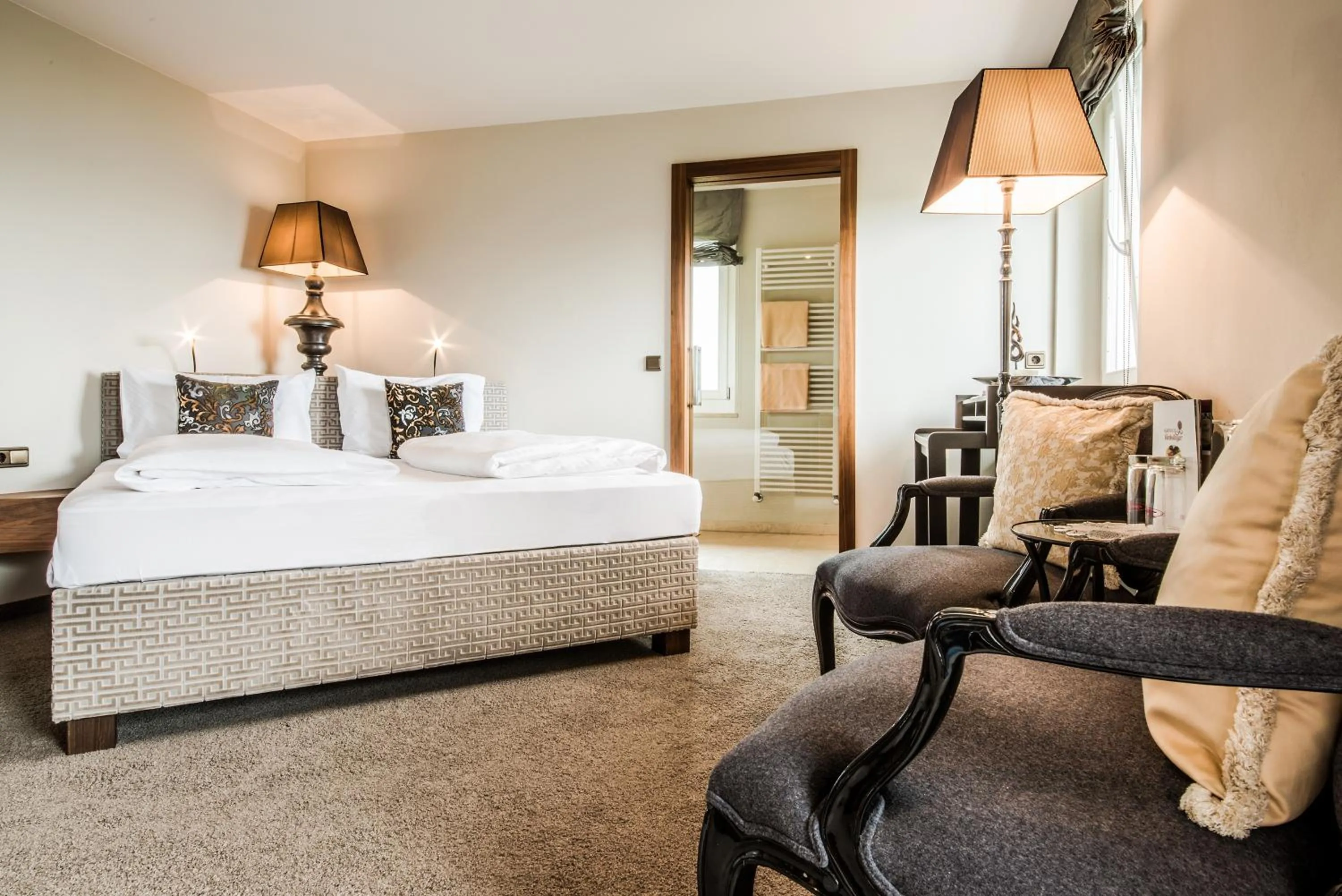 Bedroom, Bed in Hotel Restaurant Kirchsteiger