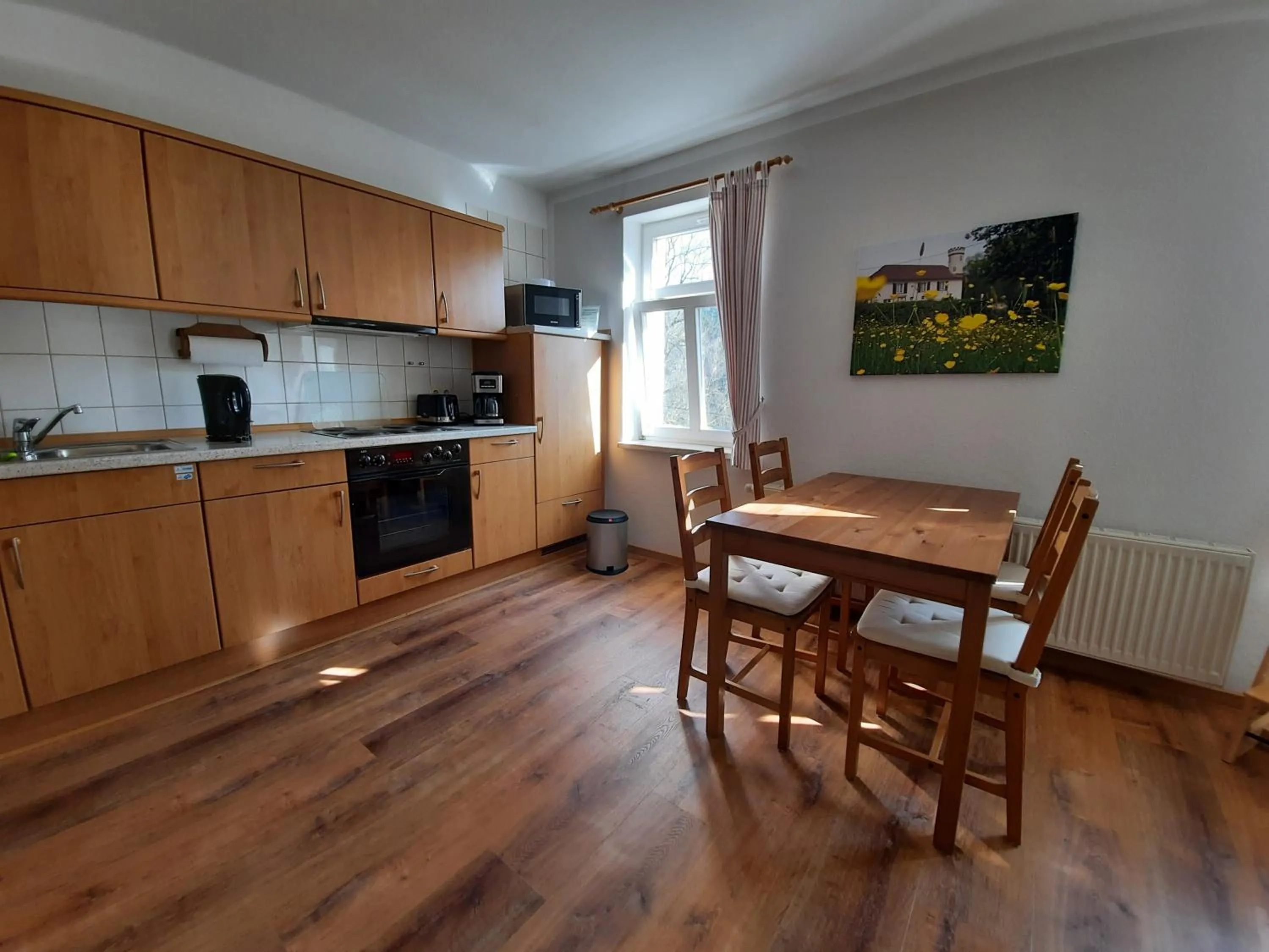 Communal kitchen in Pension Kastanienhof