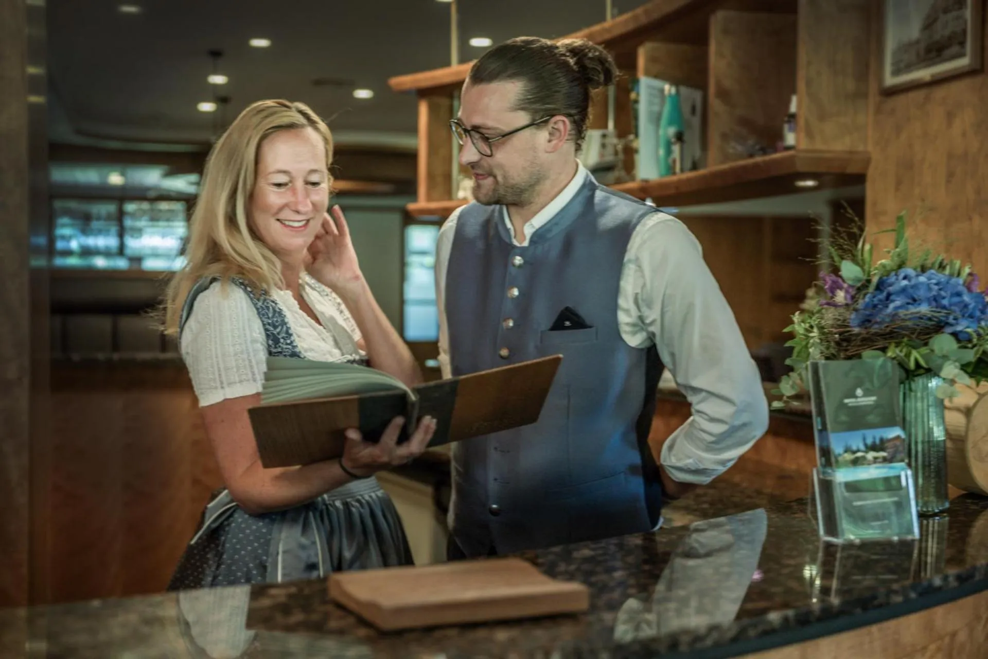 Lobby or reception in Natur- und Sporthotel Zuflucht