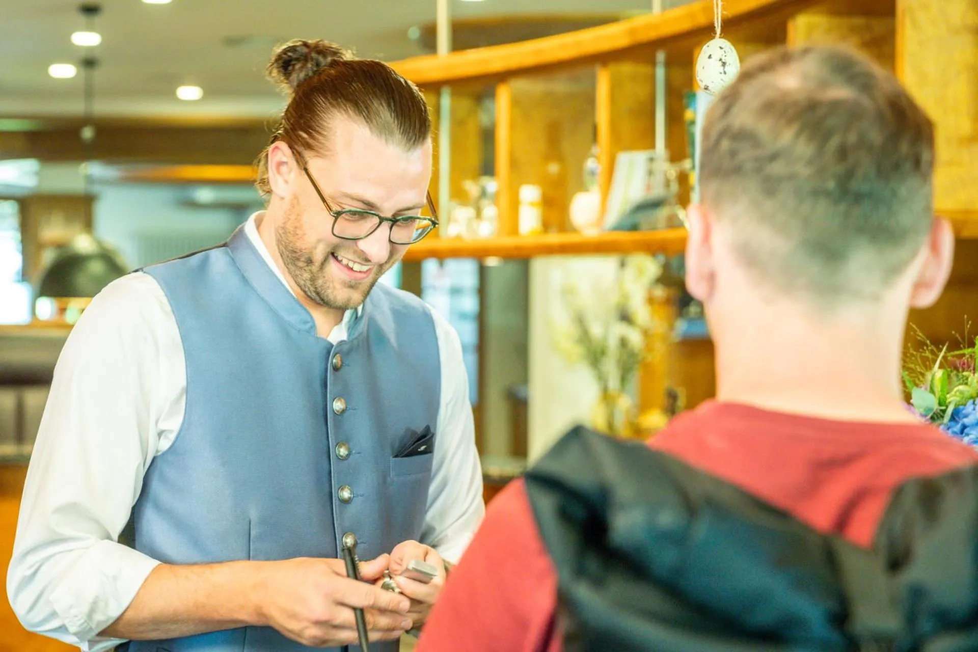 Lobby or reception in Natur- und Sporthotel Zuflucht