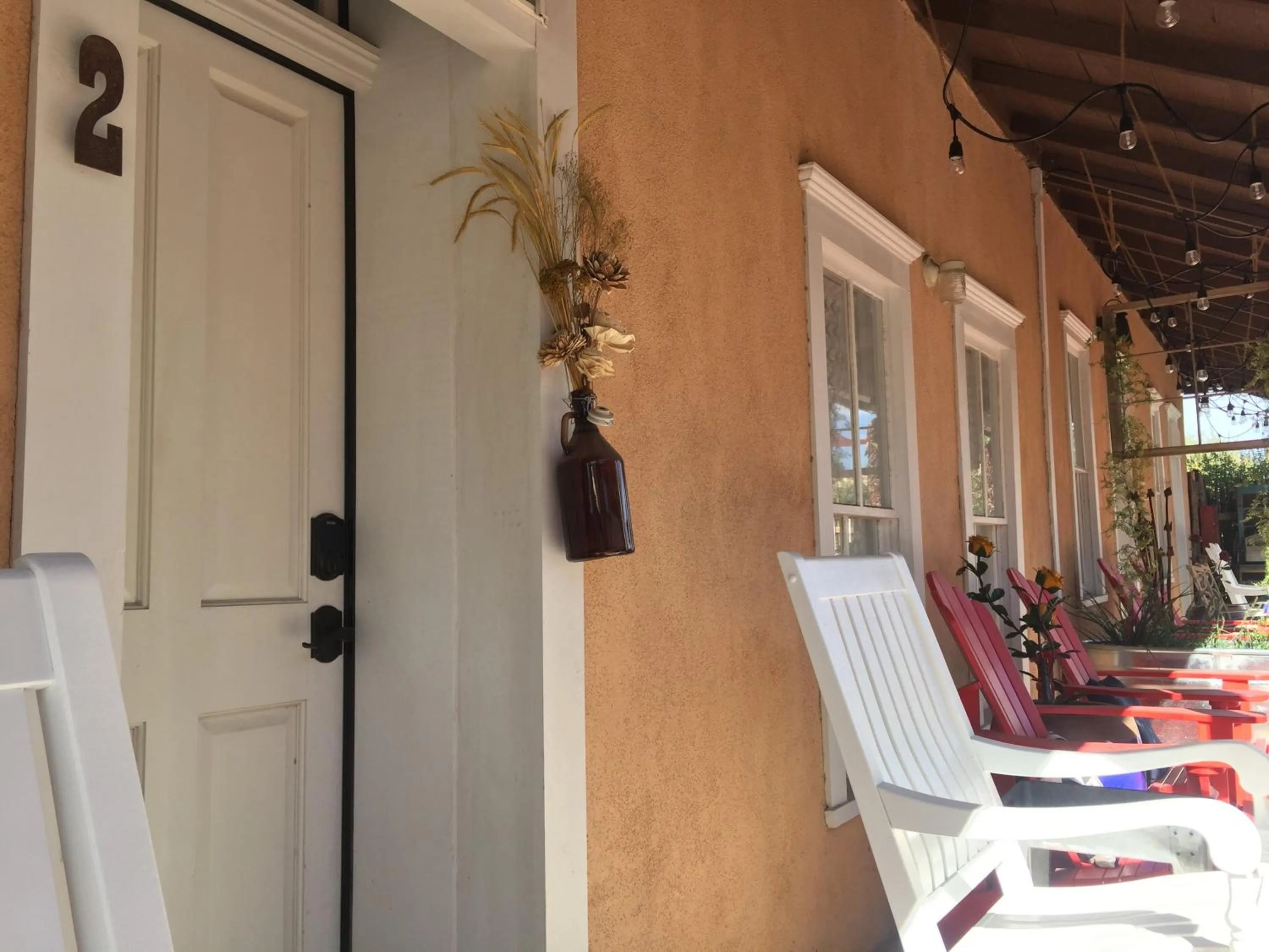 Inner courtyard view in Painted Lady Bed & Brew