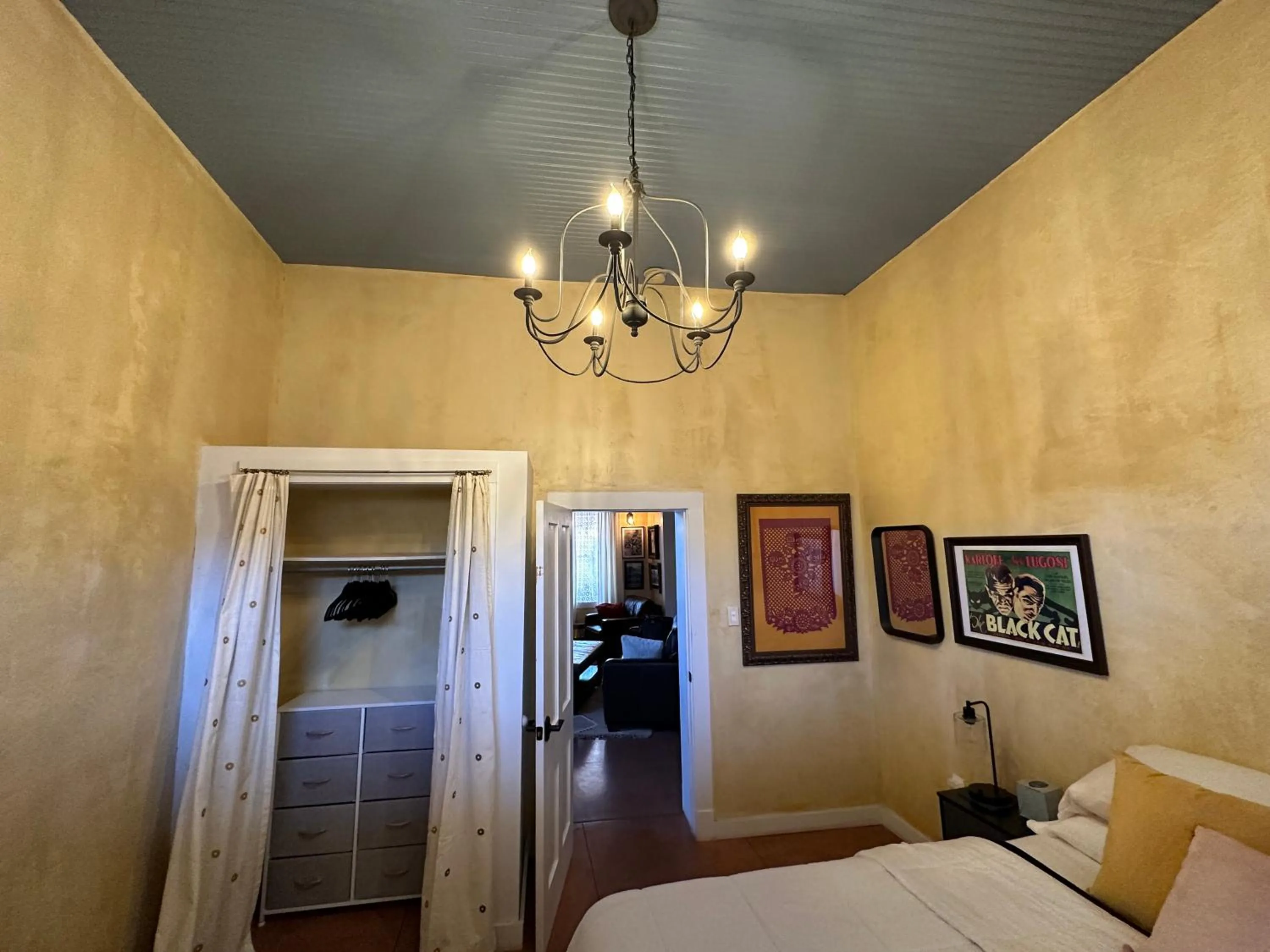 Bedroom, Bed in Painted Lady Bed & Brew