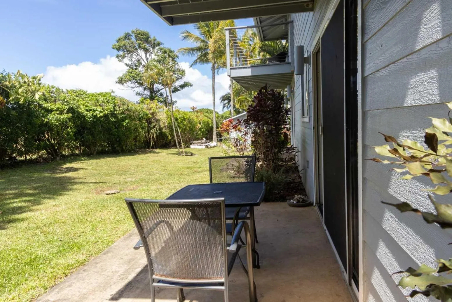 Patio in Puu Koa Palms vacation rental