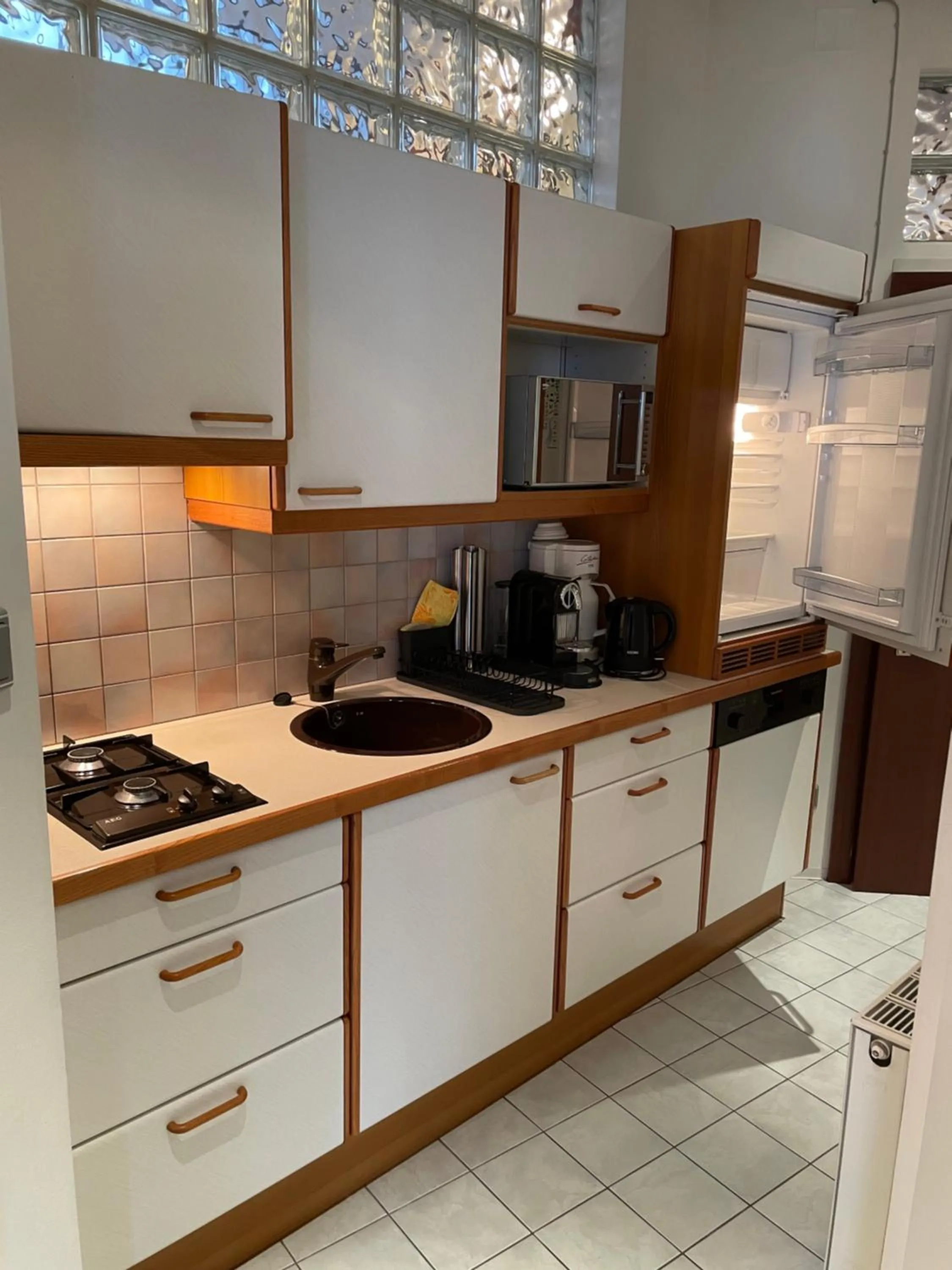 Kitchen or kitchenette in Gasthof Schwabl Wirt