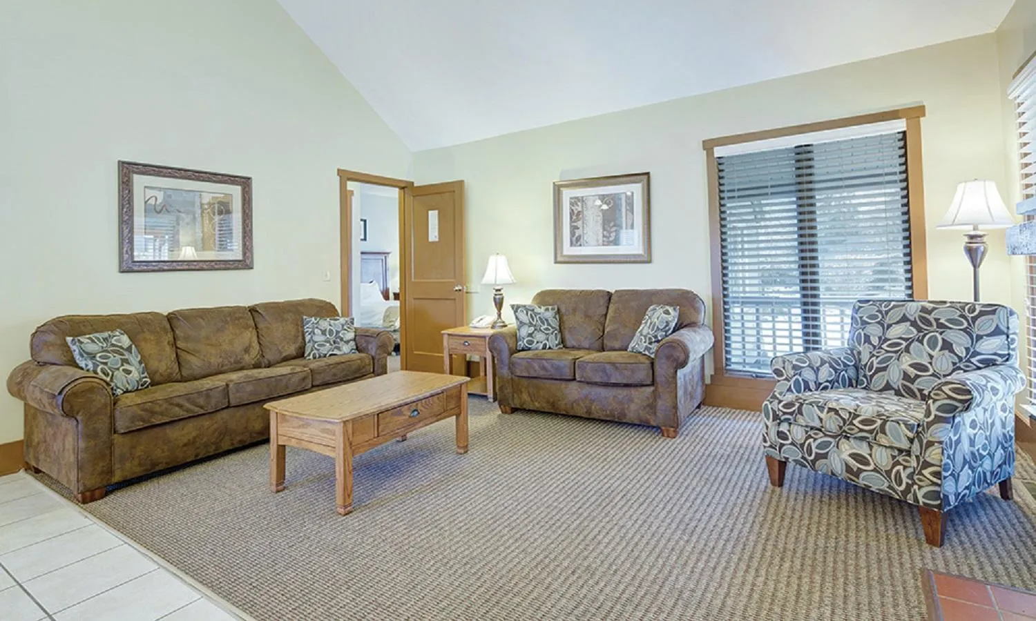 Living room in Pocono Villas Resort