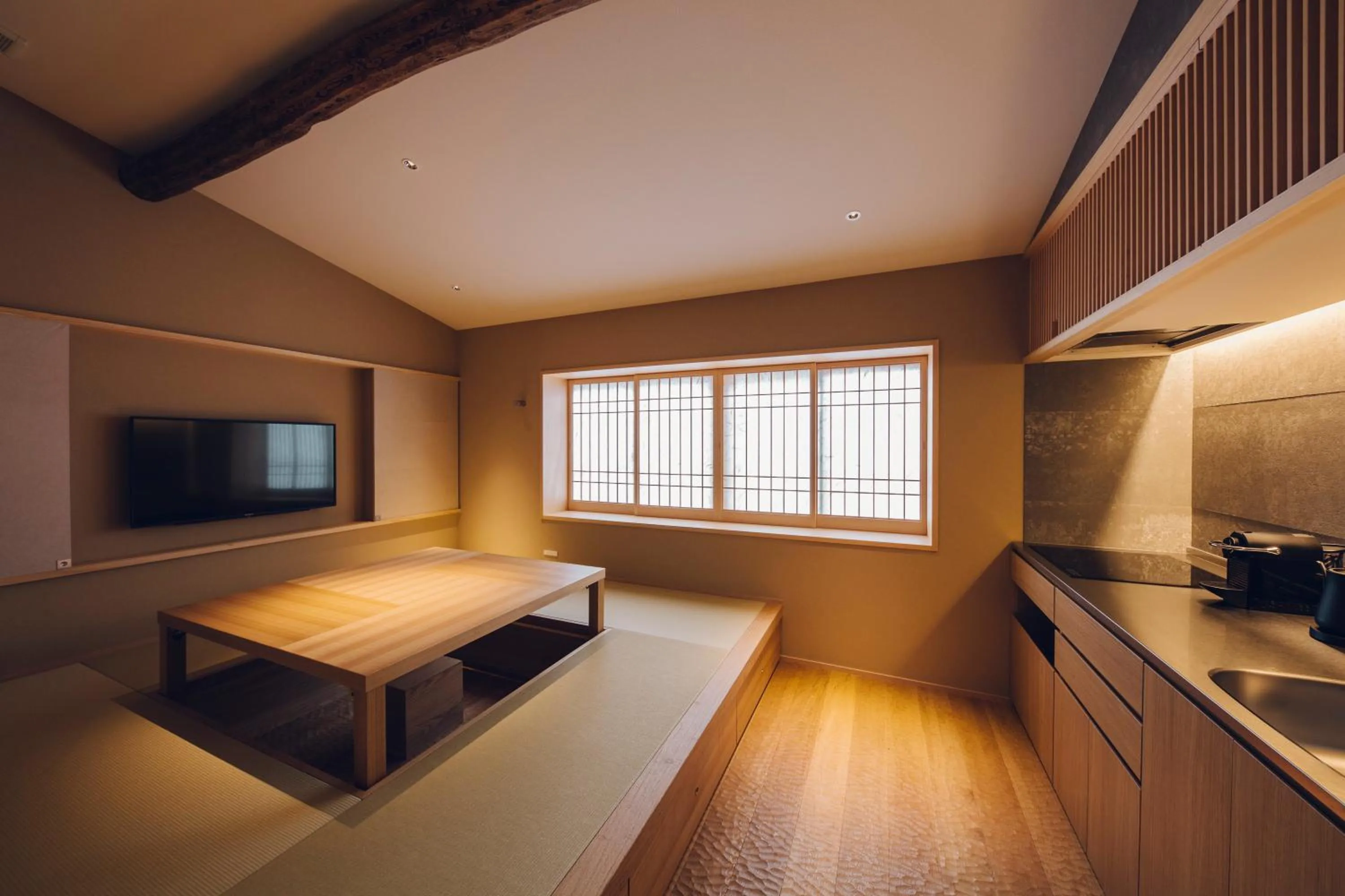 Living room in Yuhi House Kyoto Dog Friendly