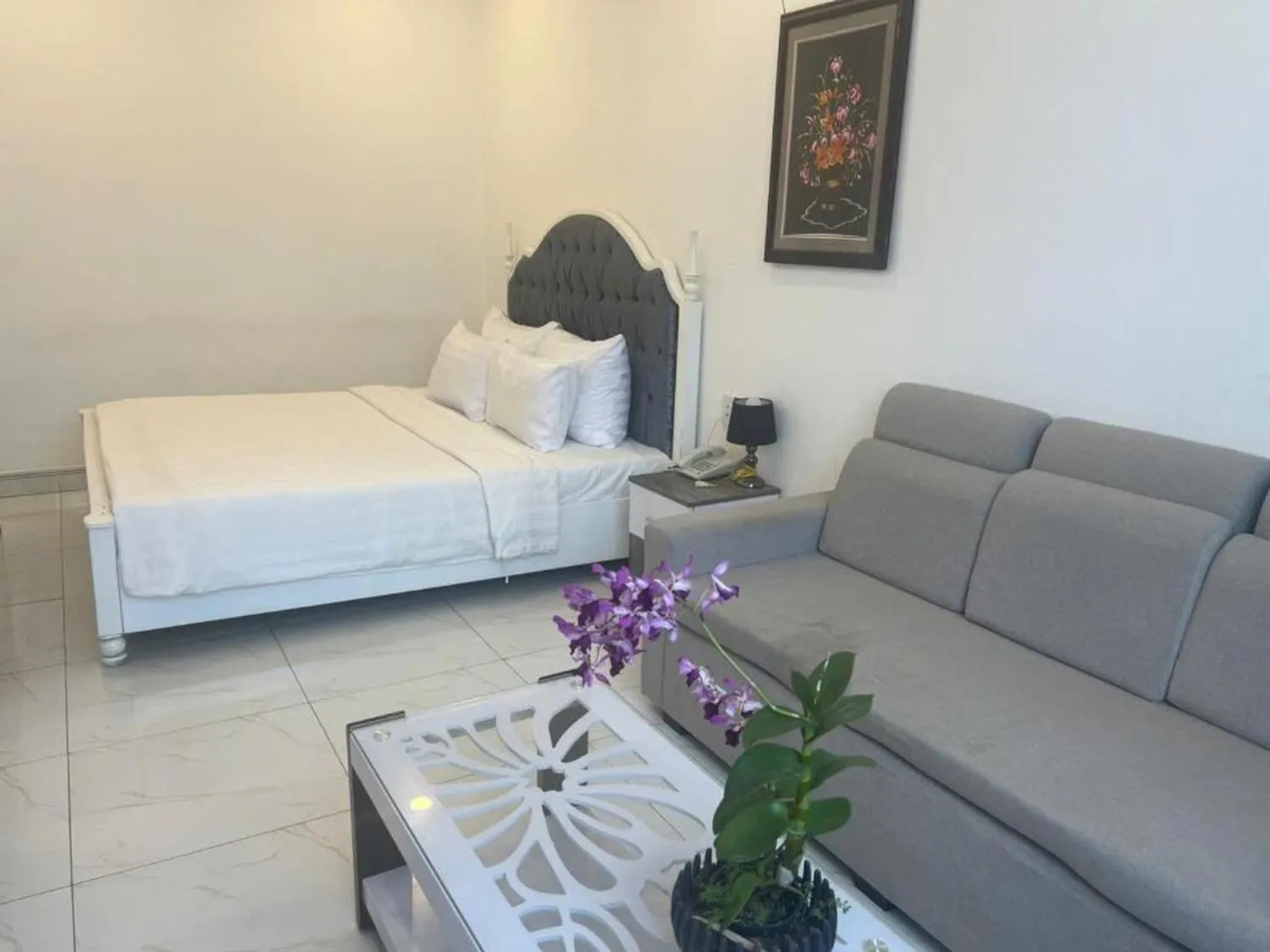 Bed in White Diamond Airport Hotel - TSN