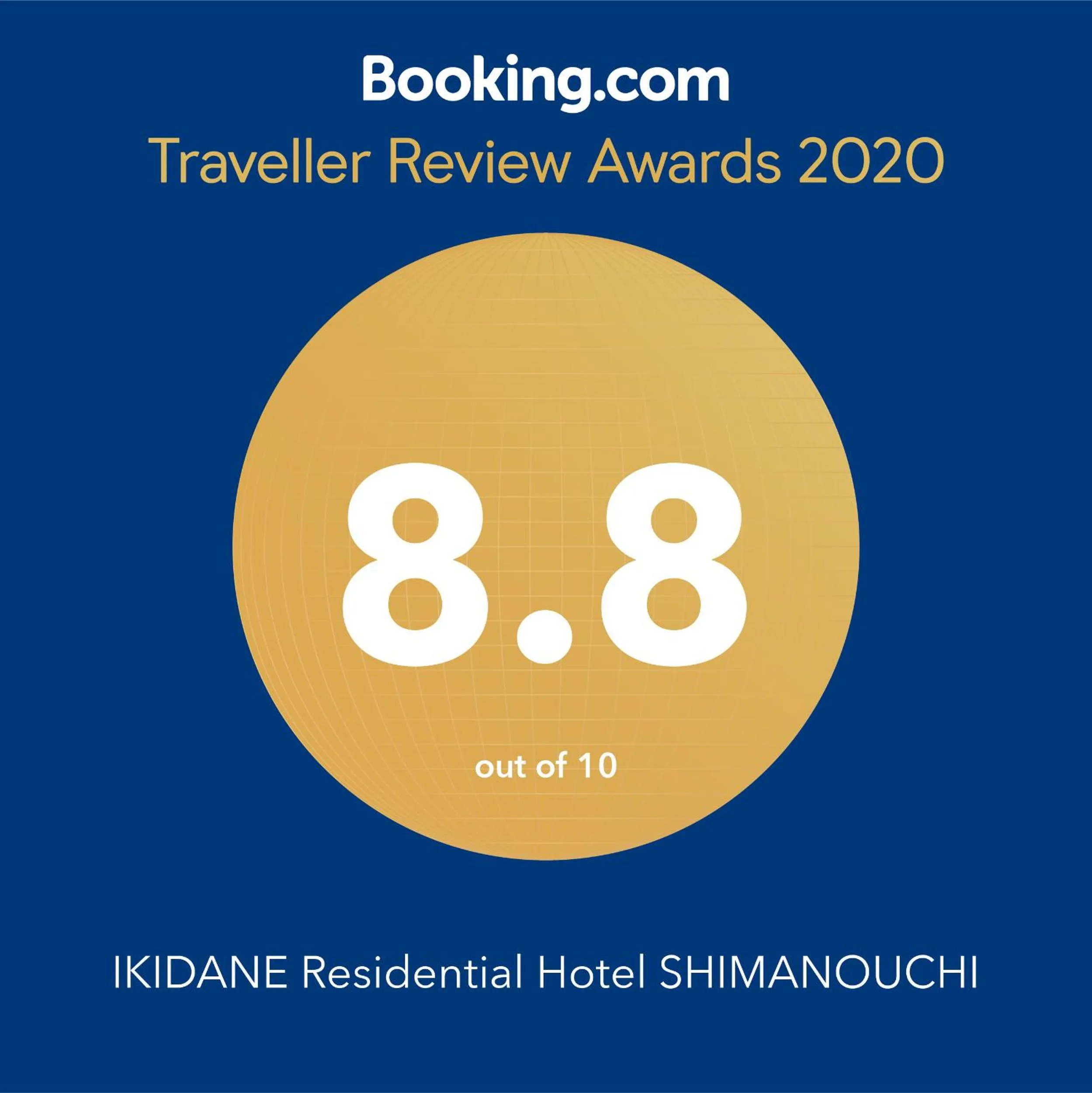 Certificate/Award in IKIDANE Residential Hotel SHIMANOUCHI