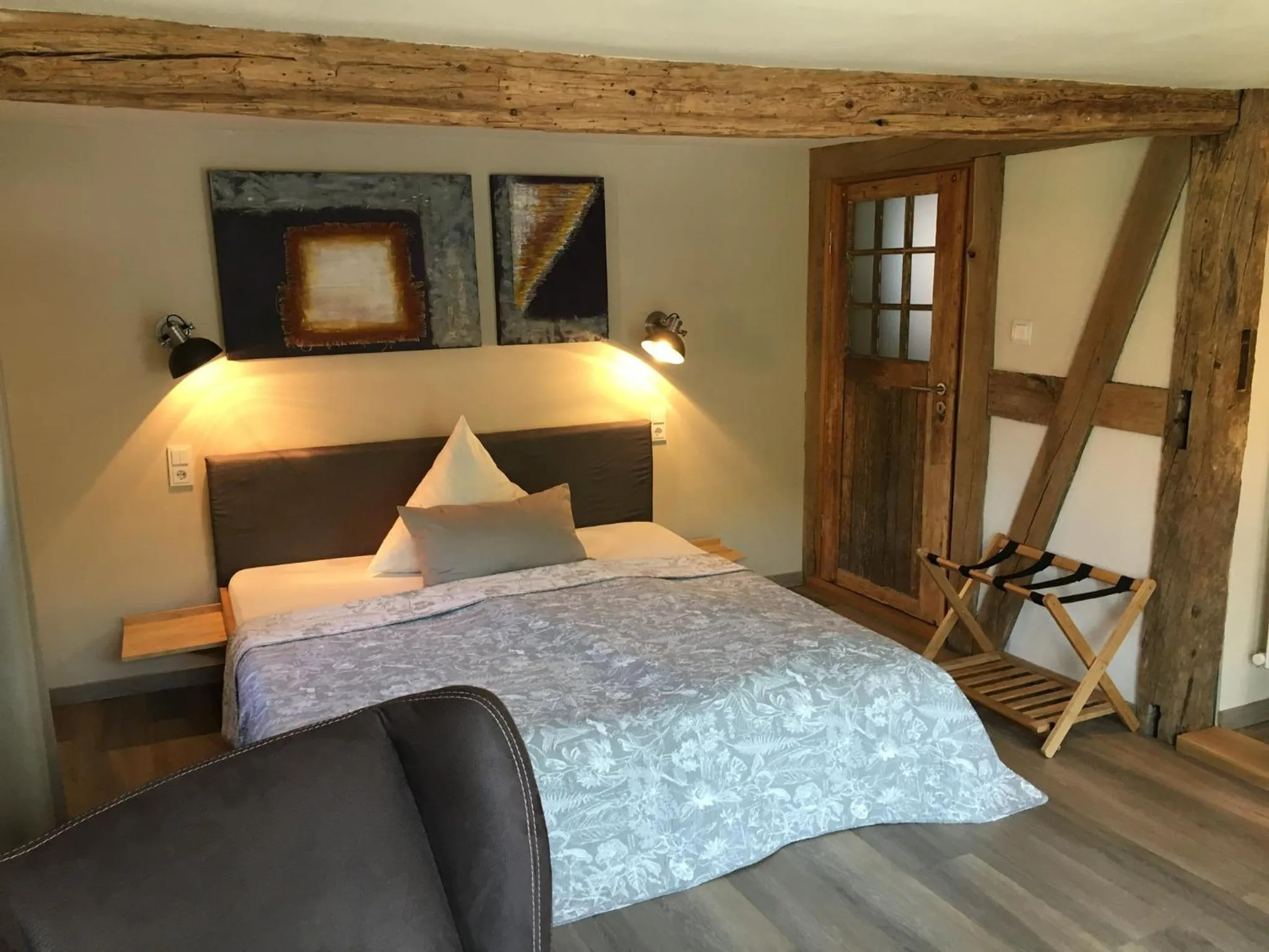 Bed in Schmuckkästle am Hafen