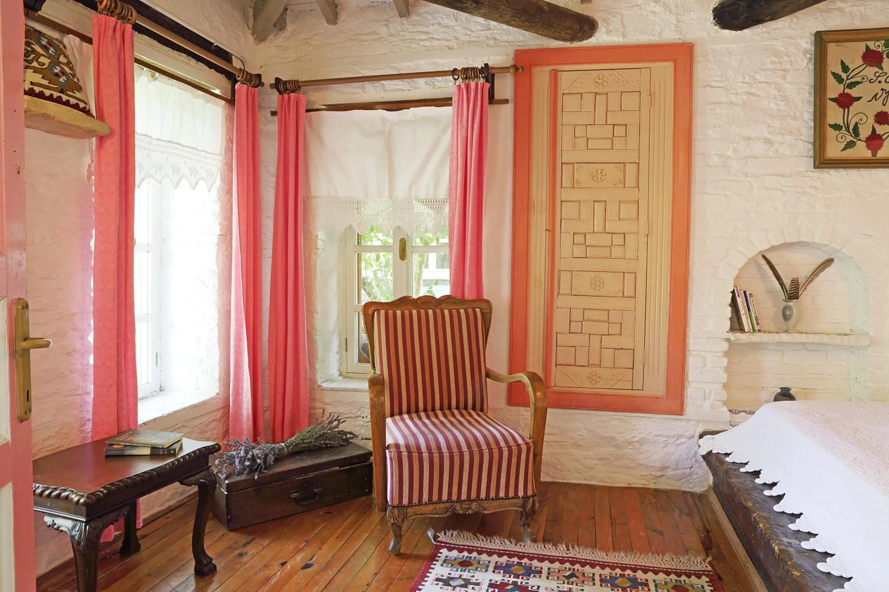 Decorative detail, Bed in Nisanyan Hotel