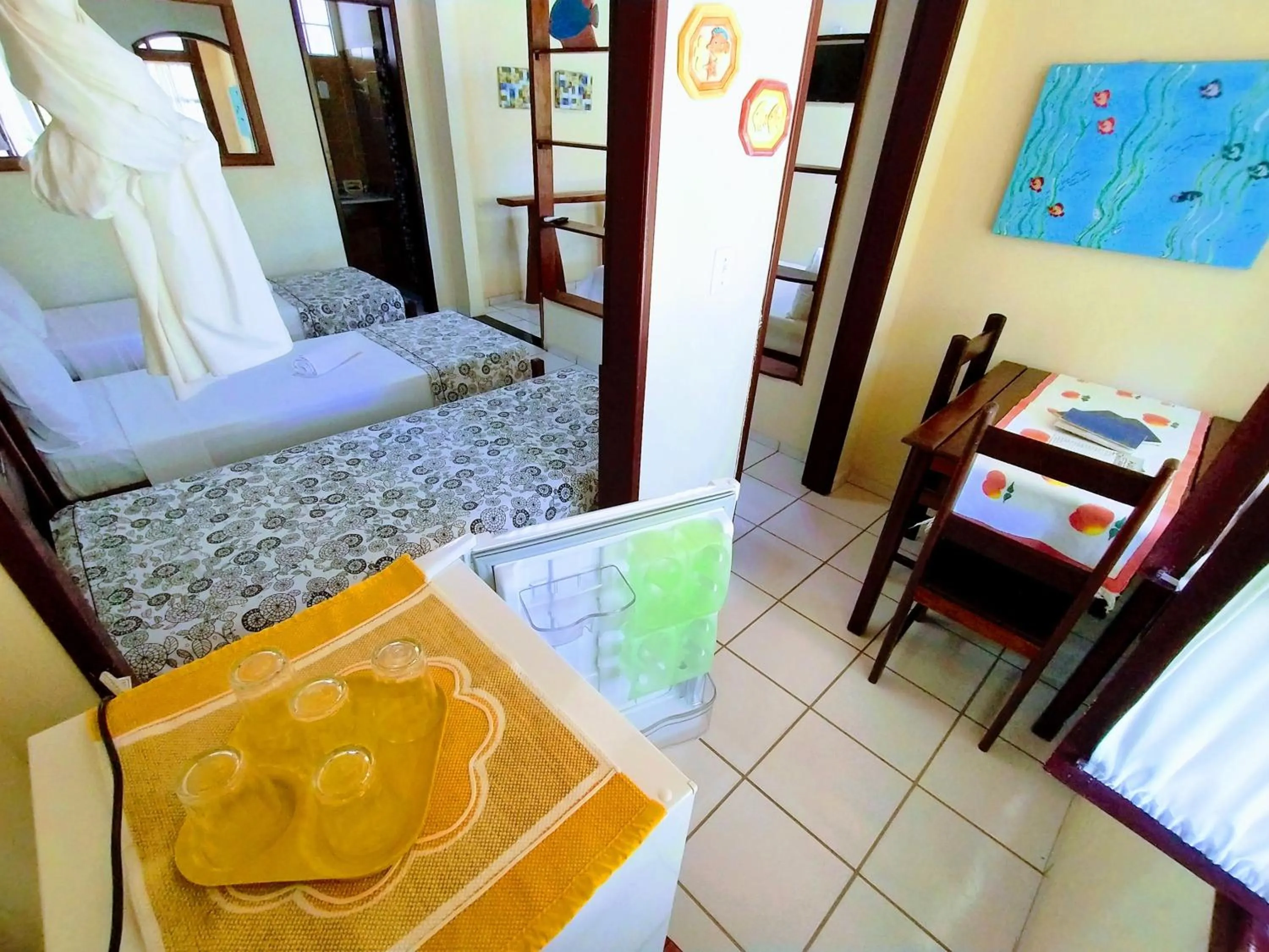 Bed in Pousada Verdes Mares