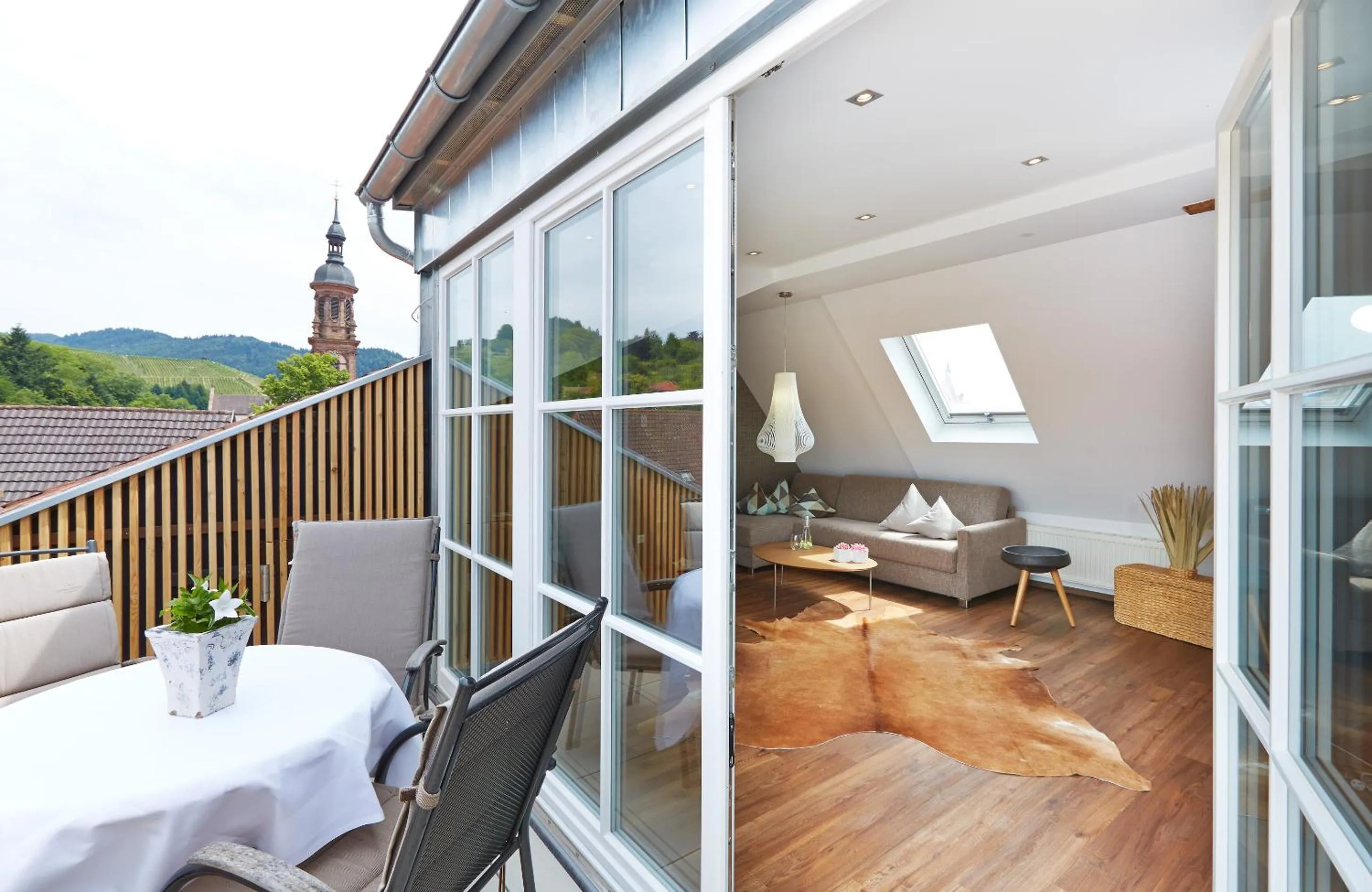 Balcony/Terrace in Die Reichsstadt - Hotel Spa und Restaurant