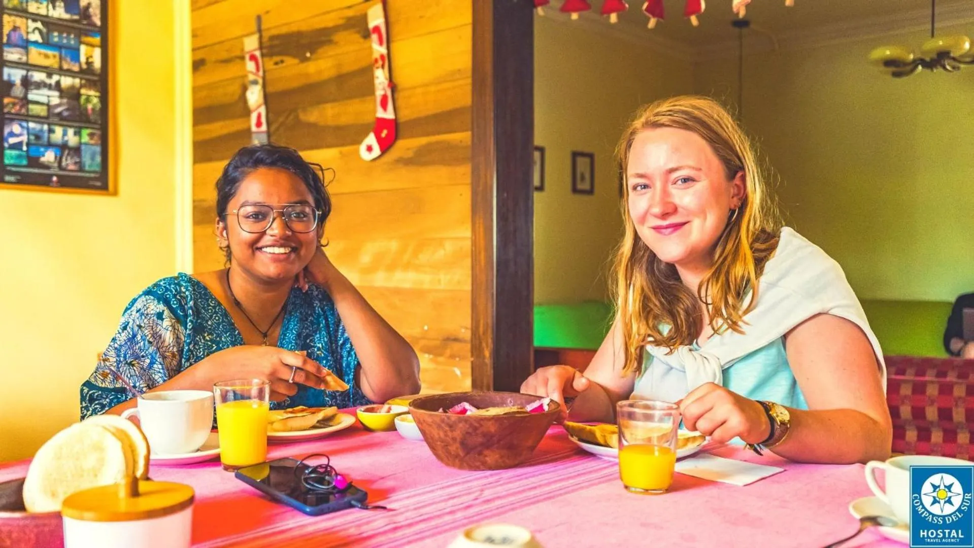 Food and drinks in Hostal Compass del Sur