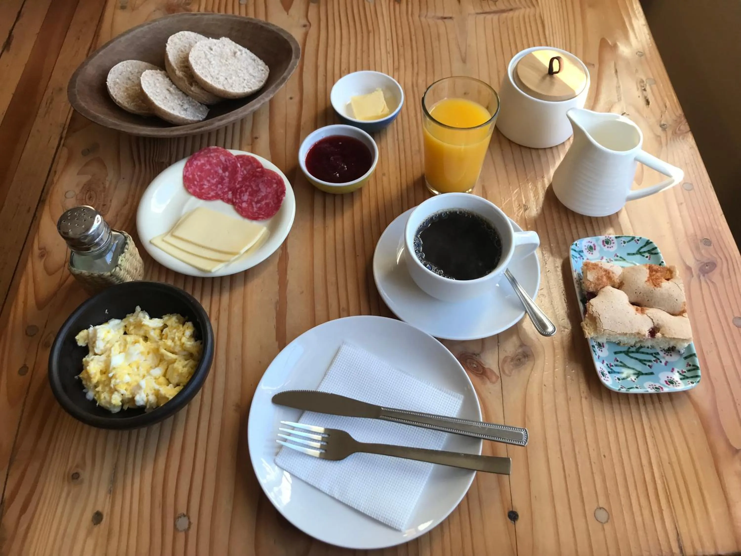 Breakfast in Hostal Compass del Sur