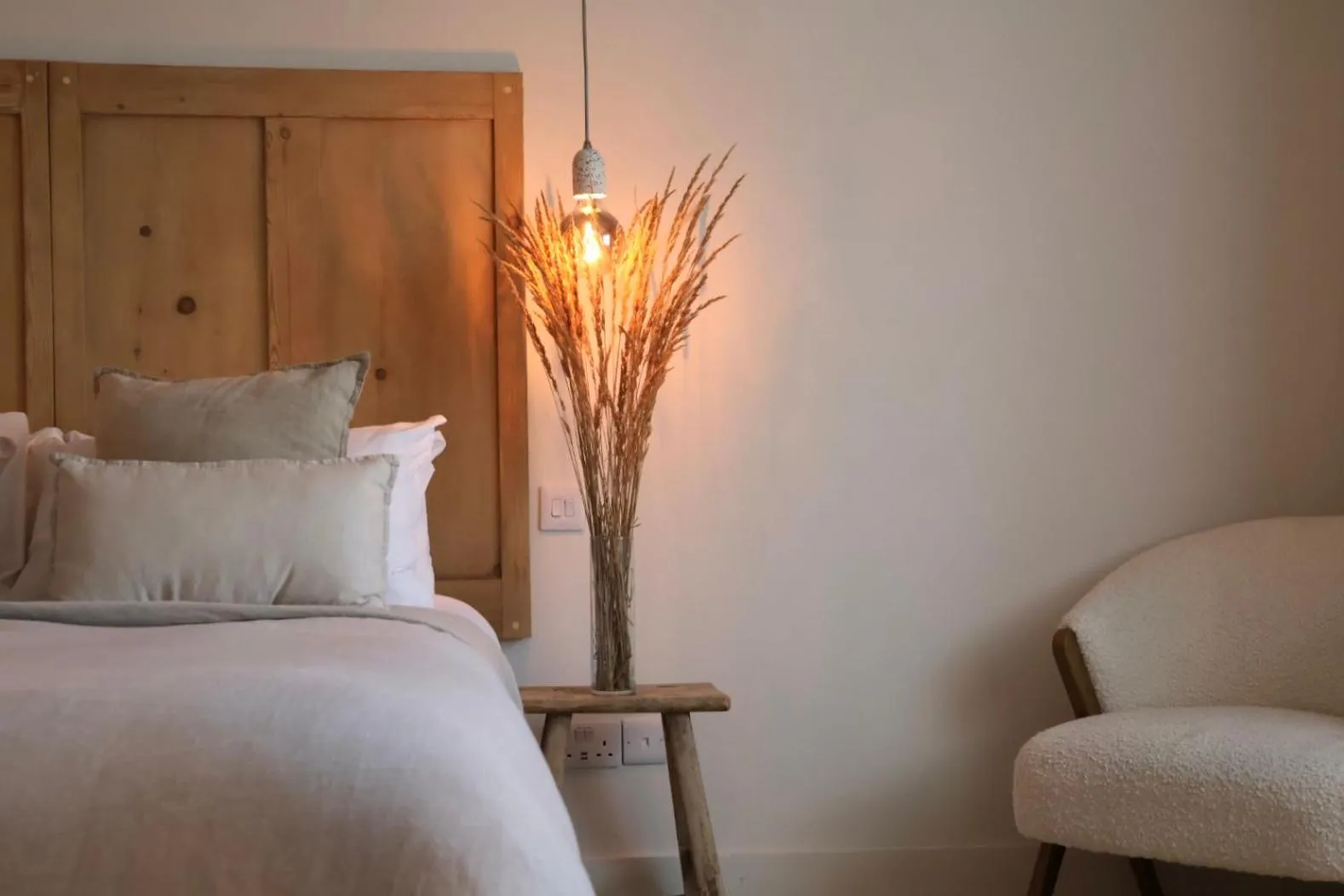 Bed in Fiddle + Bow Hotel