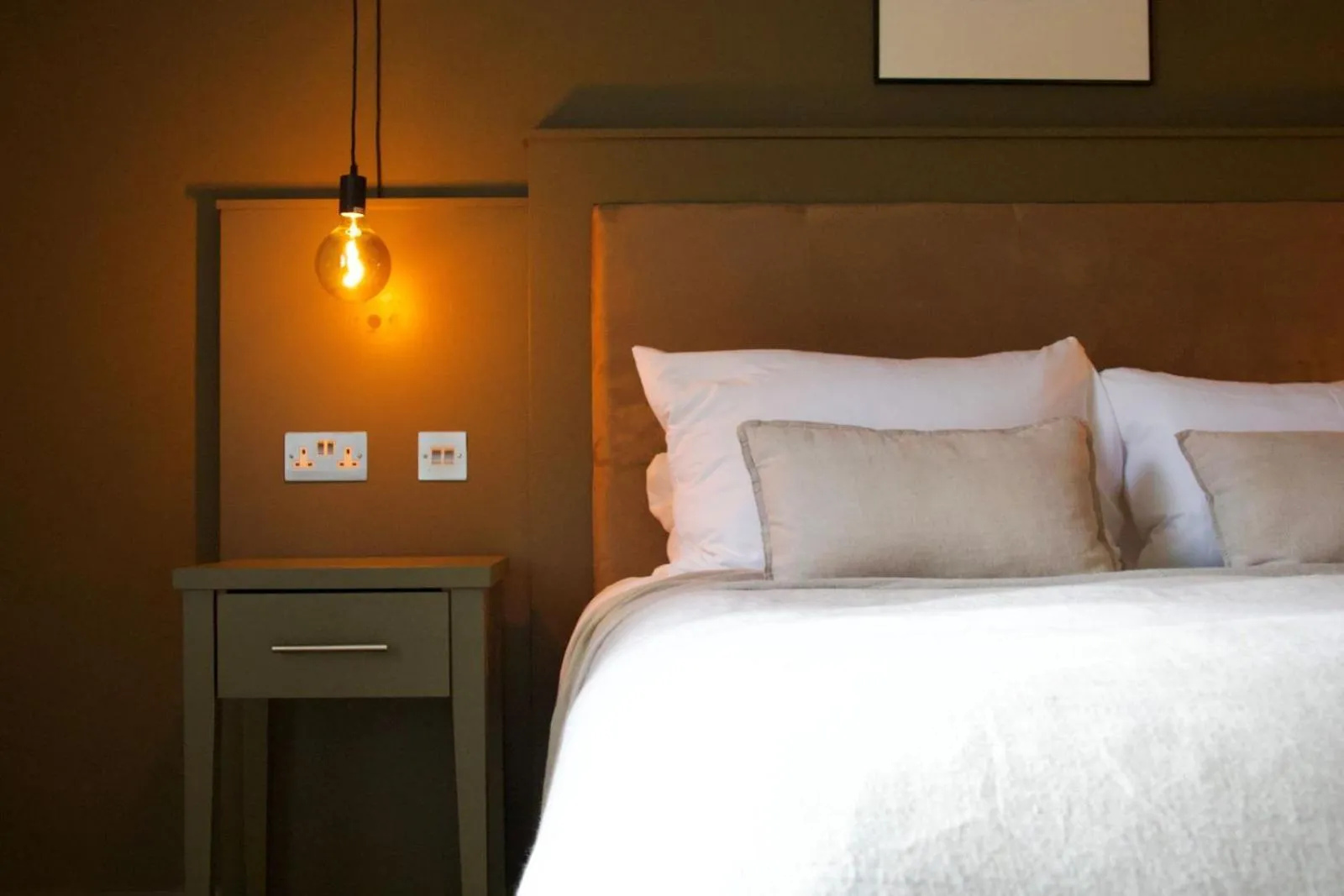 Decorative detail, Bed in Fiddle + Bow Hotel