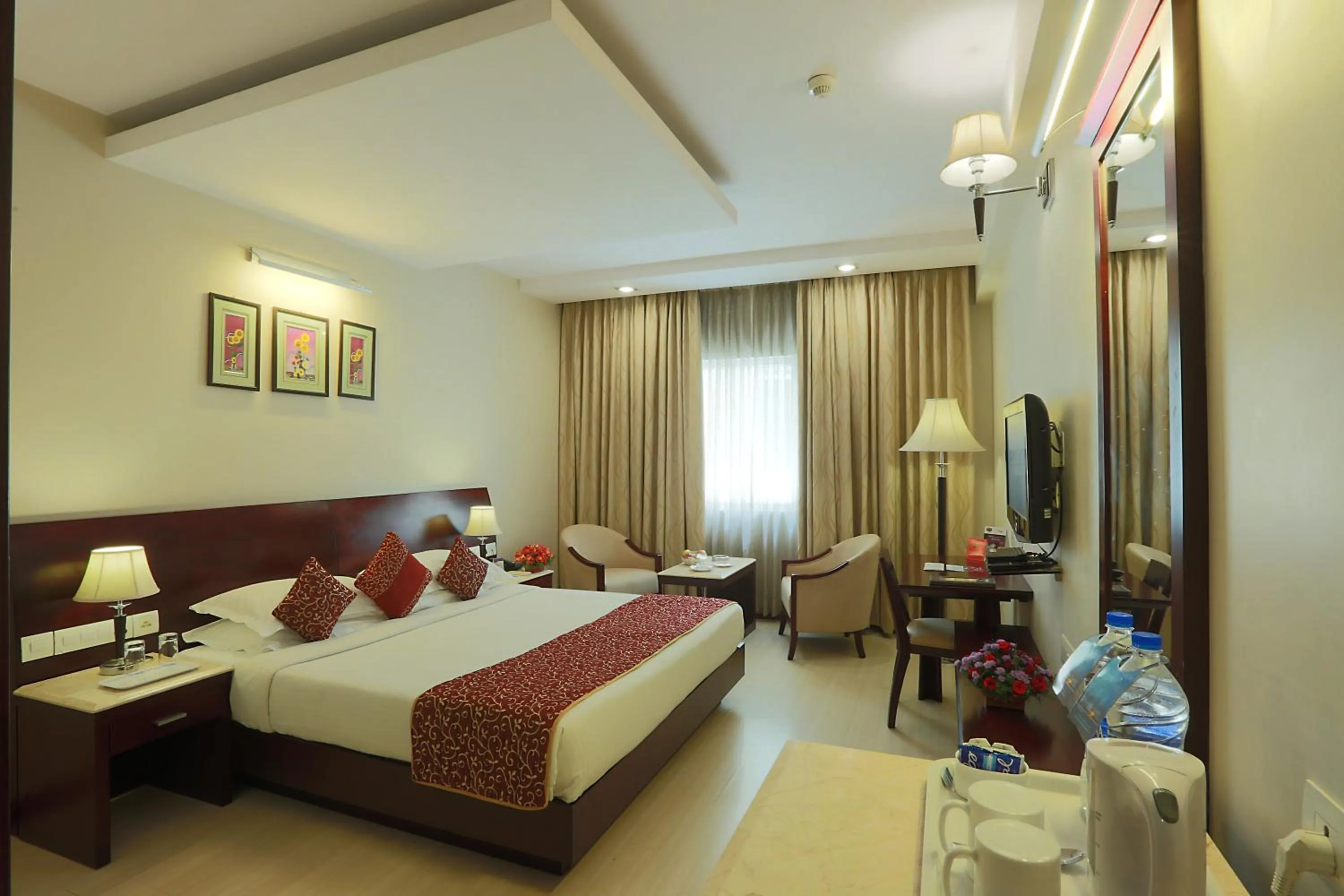 Photo of the whole room, Bed in Hotel Abhimaani Vasathi, Rajajinagar