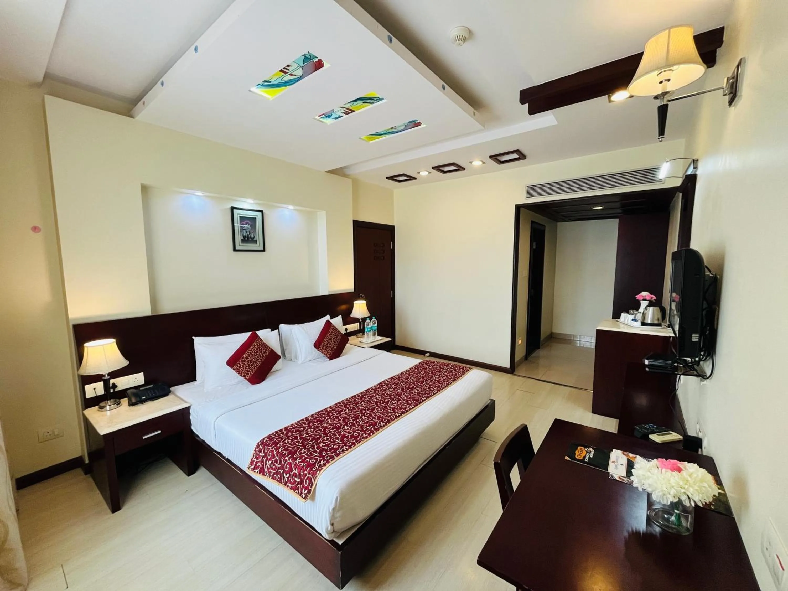 Photo of the whole room, Bed in Hotel Abhimaani Vasathi, Rajajinagar