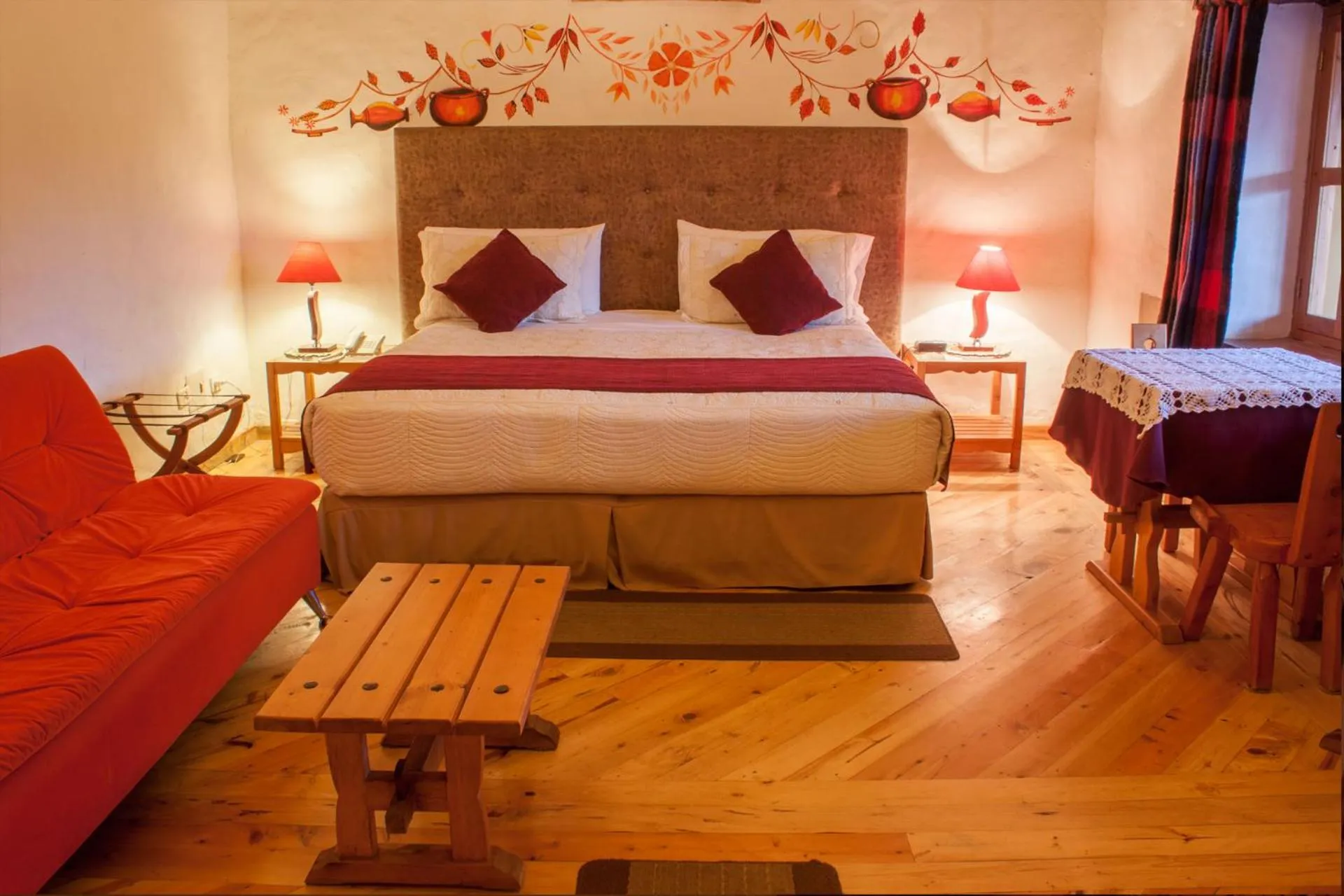 Decorative detail, Bed in Hotel Spa Casa de Adobe Villa de Leyva