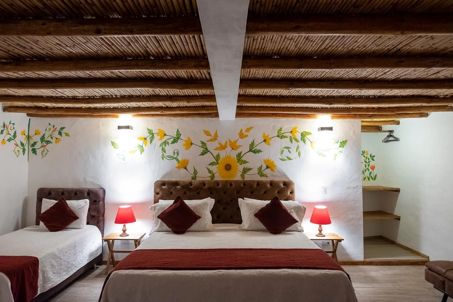 Bed in Hotel Spa Casa de Adobe Villa de Leyva