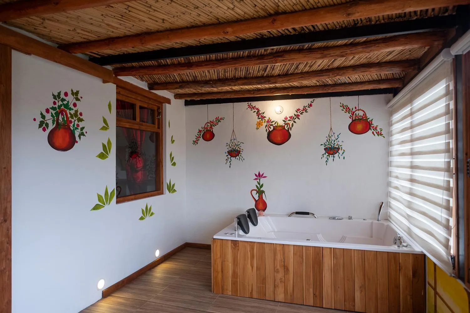 Hot Tub in Hotel Spa Casa de Adobe Villa de Leyva