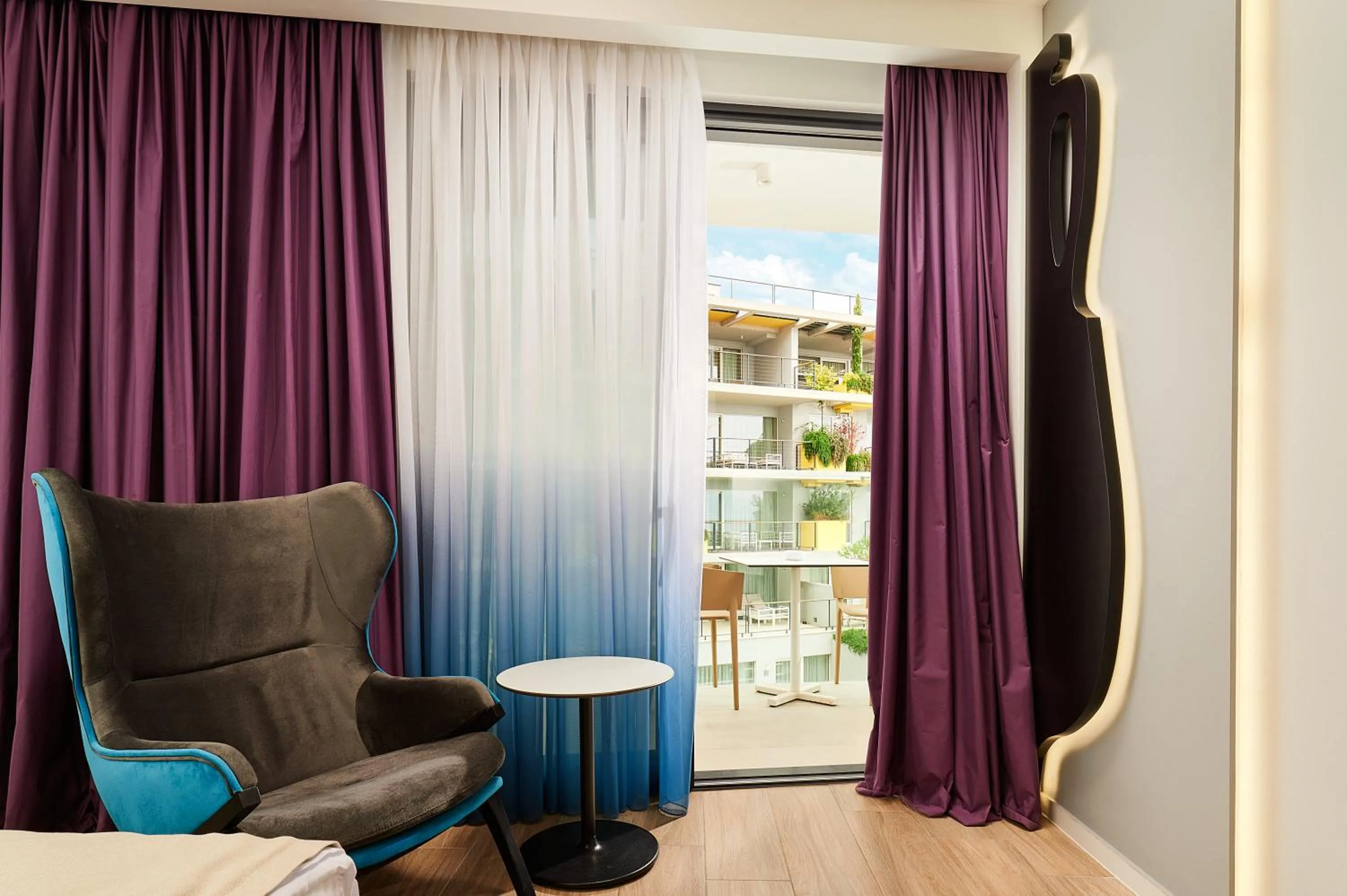 Seating area in Amphora Hotel