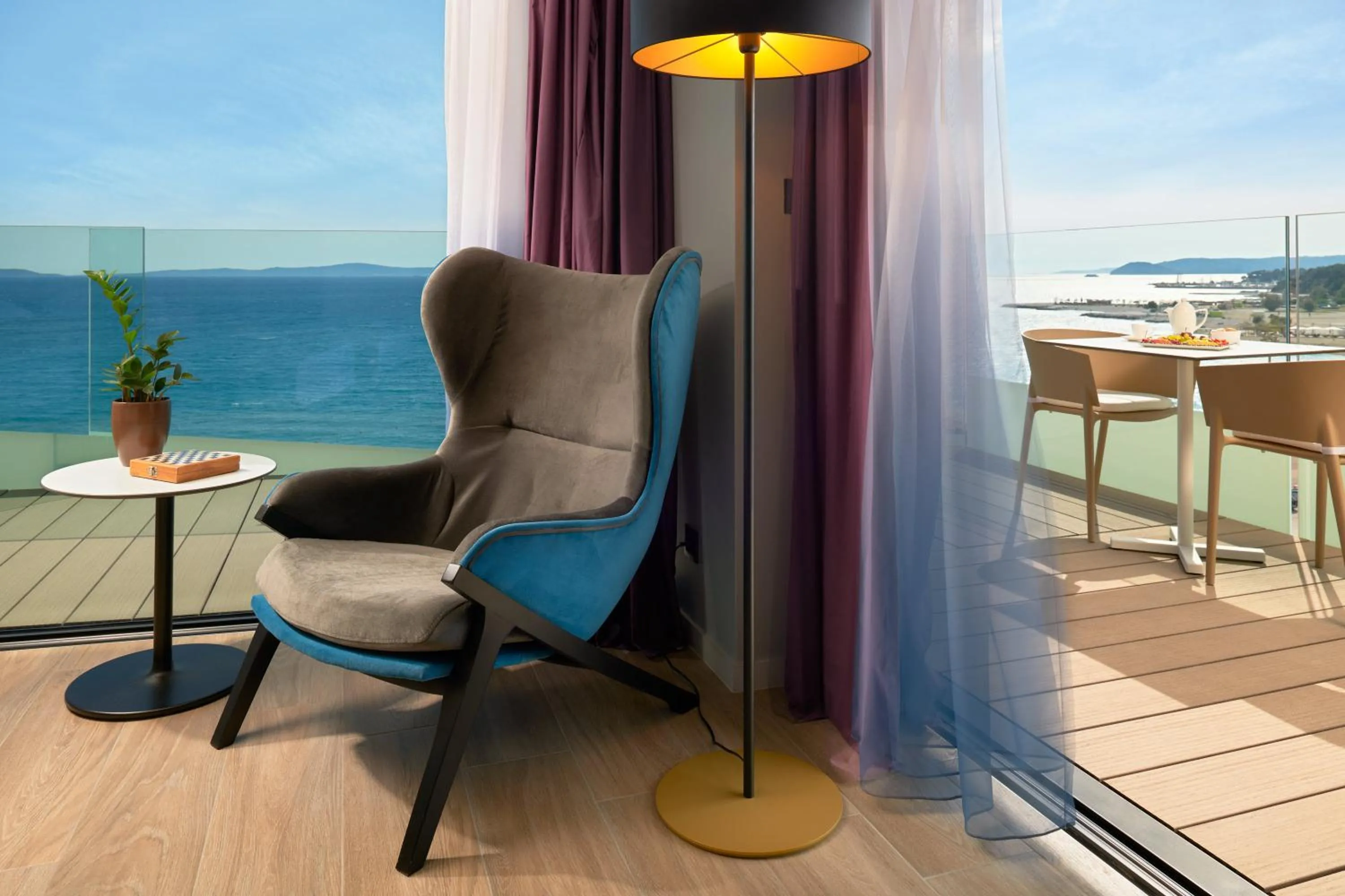 Seating area in Amphora Hotel