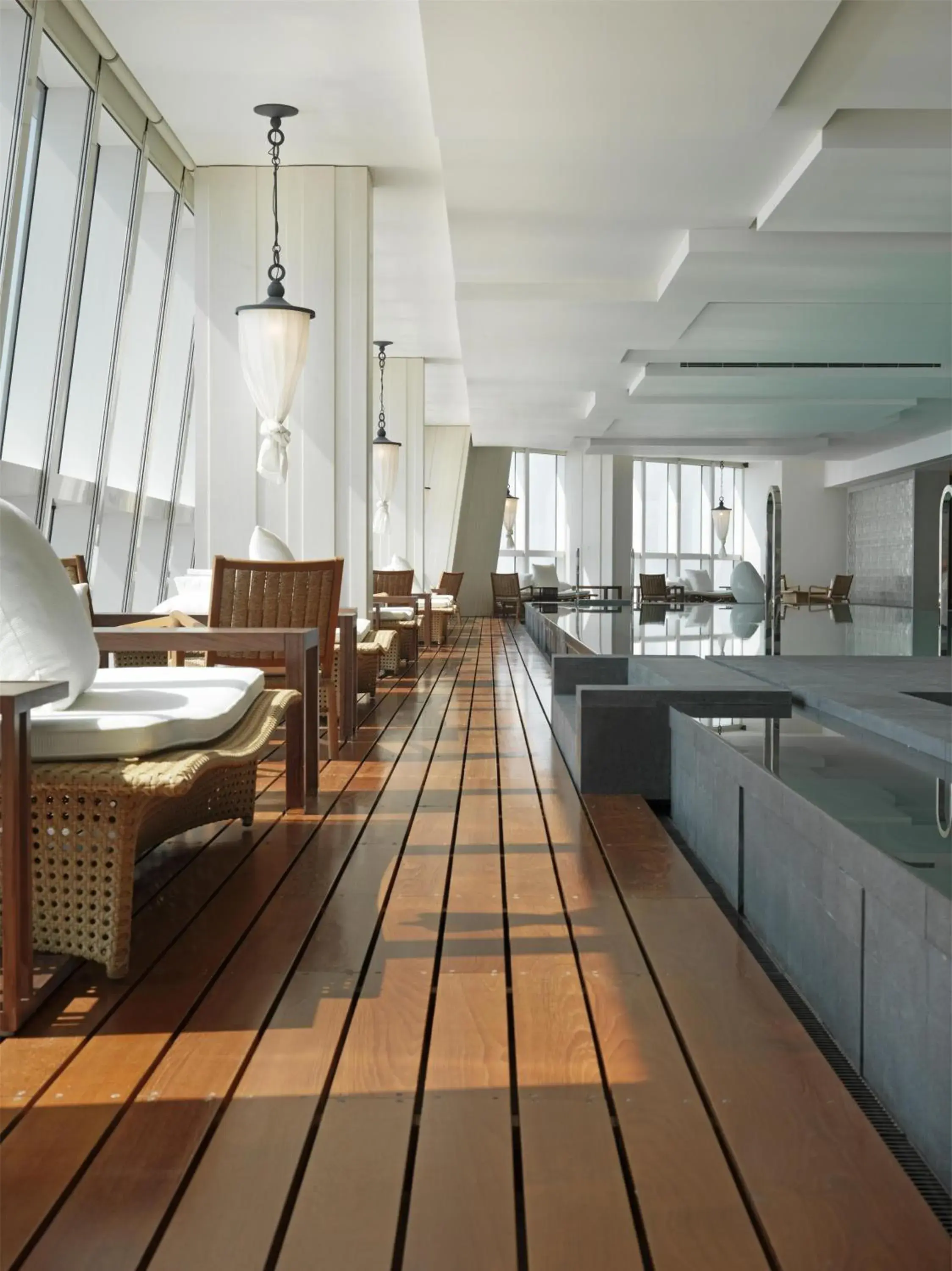 Swimming pool in Park Hyatt Shanghai Swimming pool in Park Hyatt Shanghai