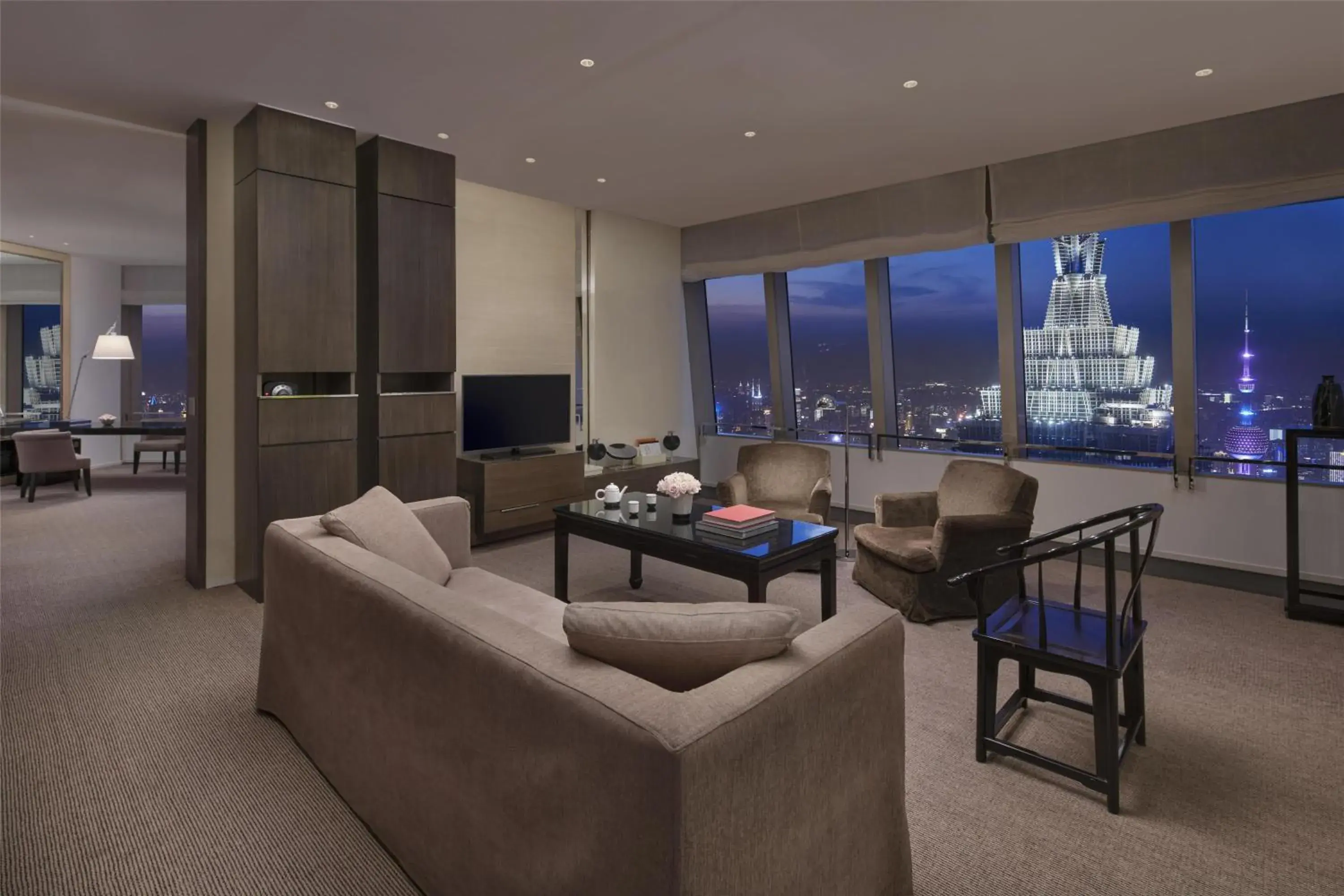 Photo of the whole room in Park Hyatt Shanghai Photo of the whole room in Park Hyatt Shanghai