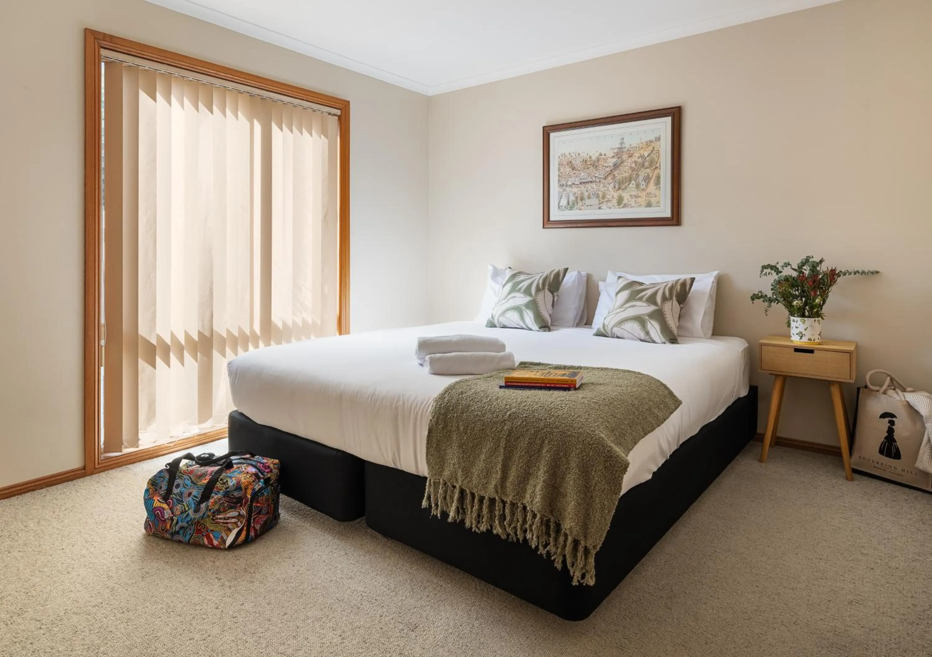 Bed in Sovereign Hill Hotel