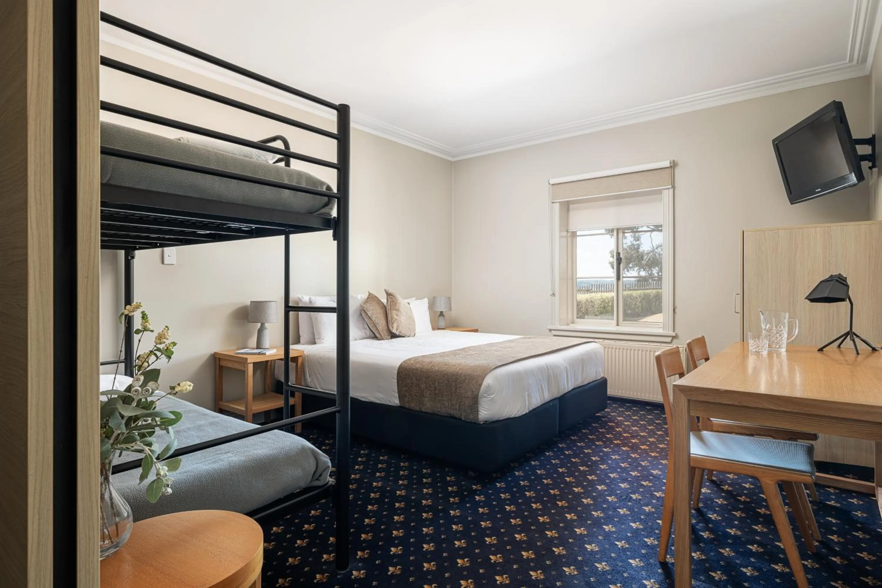 Bed in Sovereign Hill Hotel