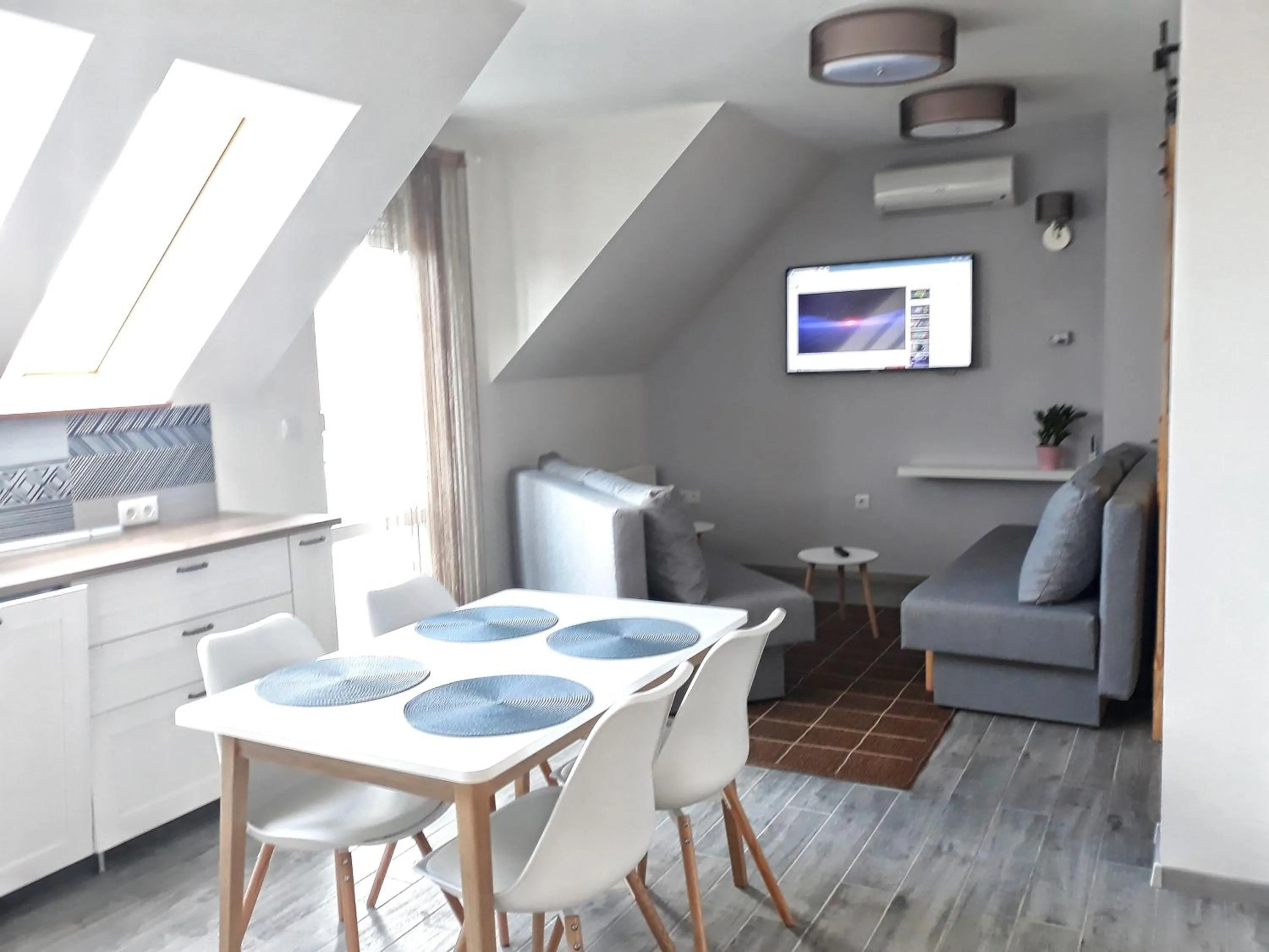 Living room in Cosy Holiday Apartment Keszthely