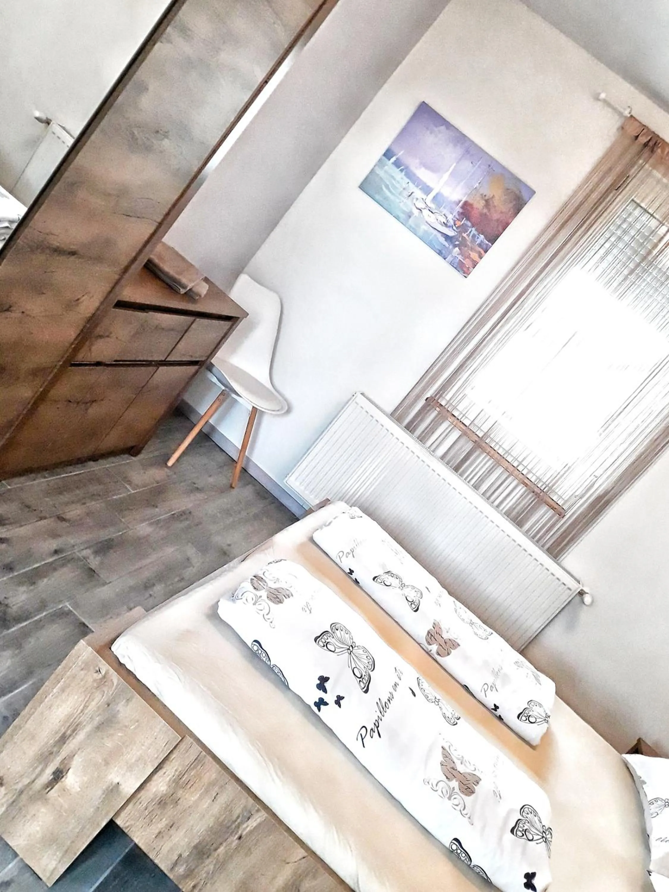 Bedroom, Bed in Cosy Holiday Apartment Keszthely