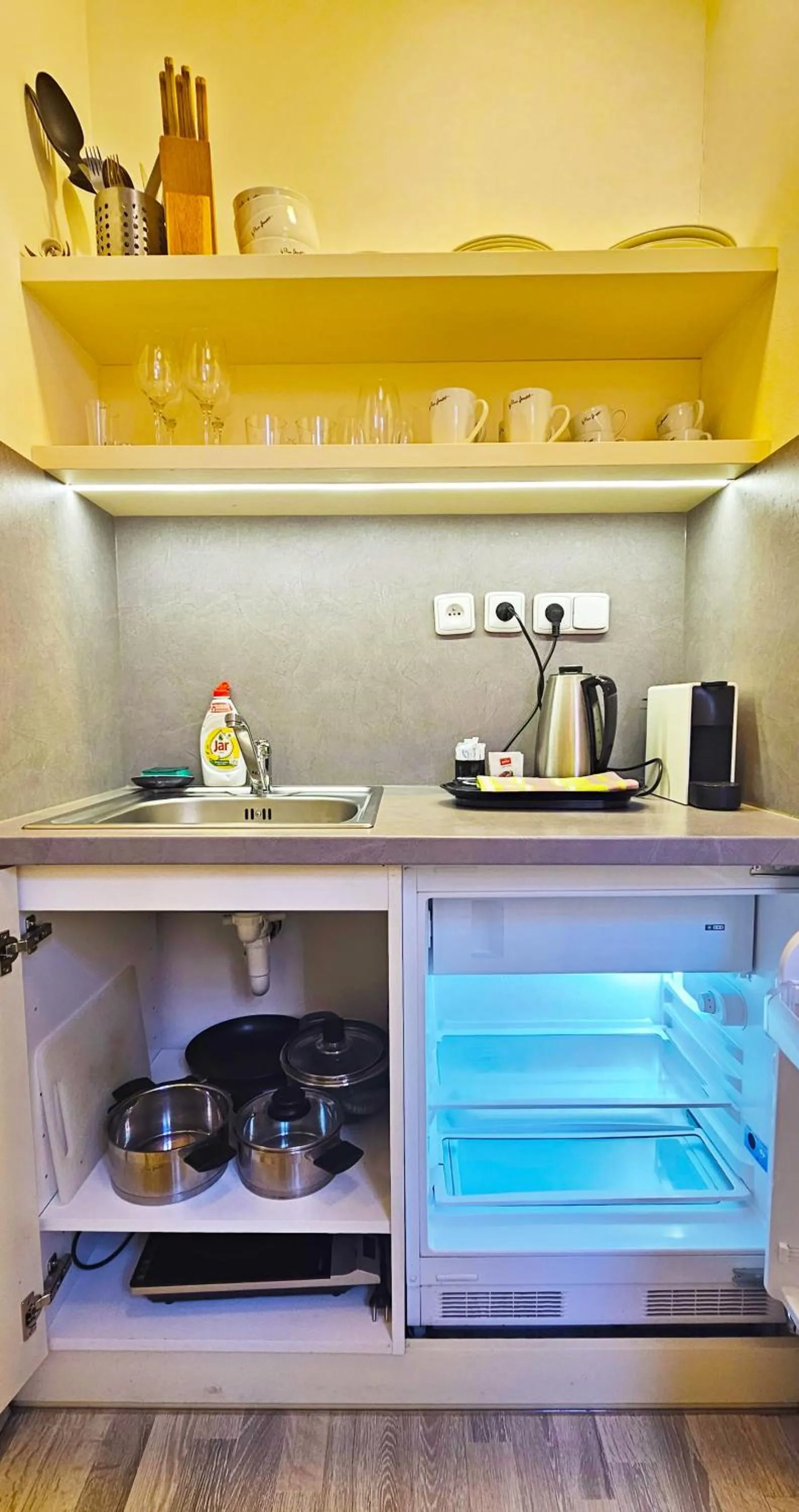 Kitchen or kitchenette in Historic Centre Aparthotel X