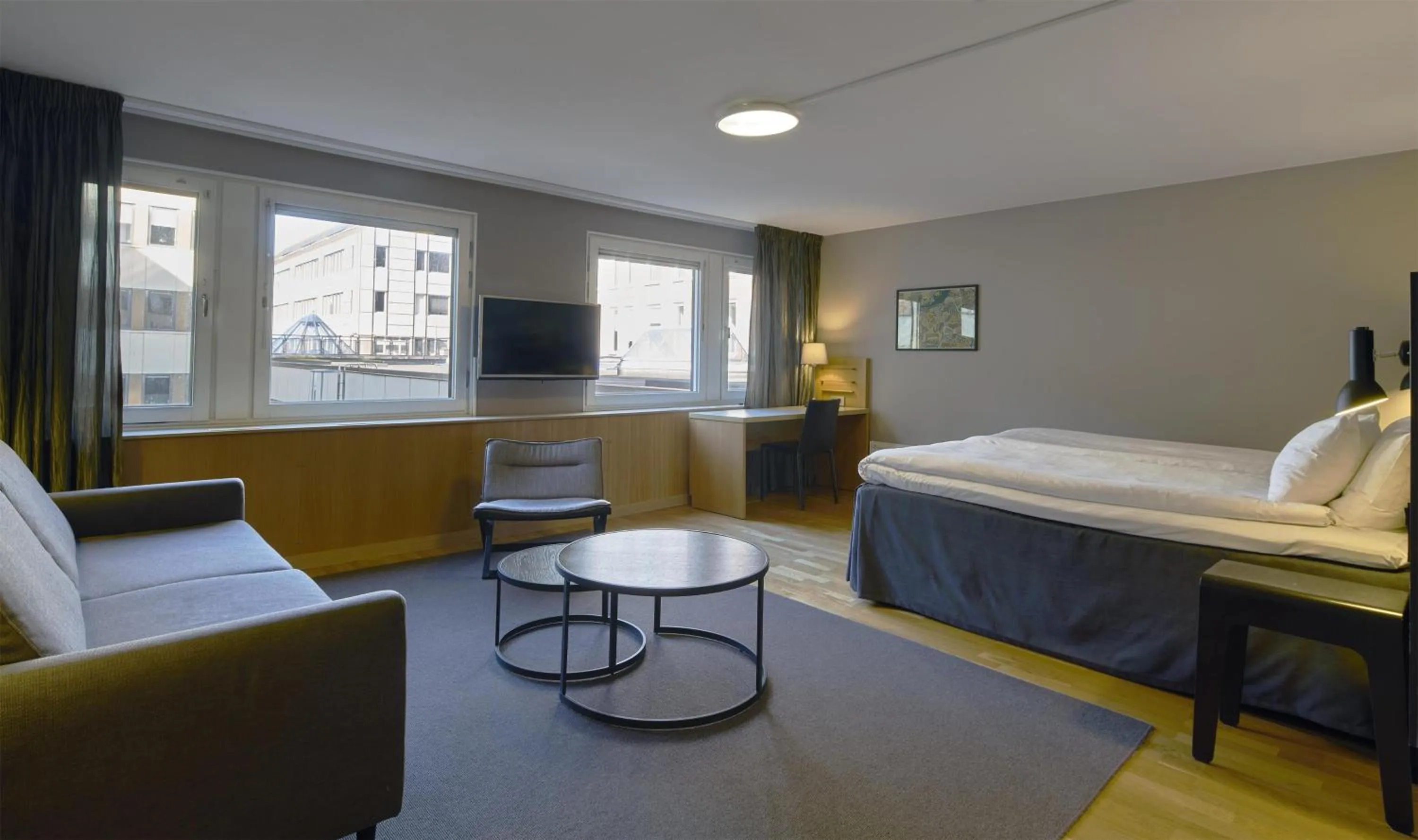 Bedroom, Bed in Scandic Europa