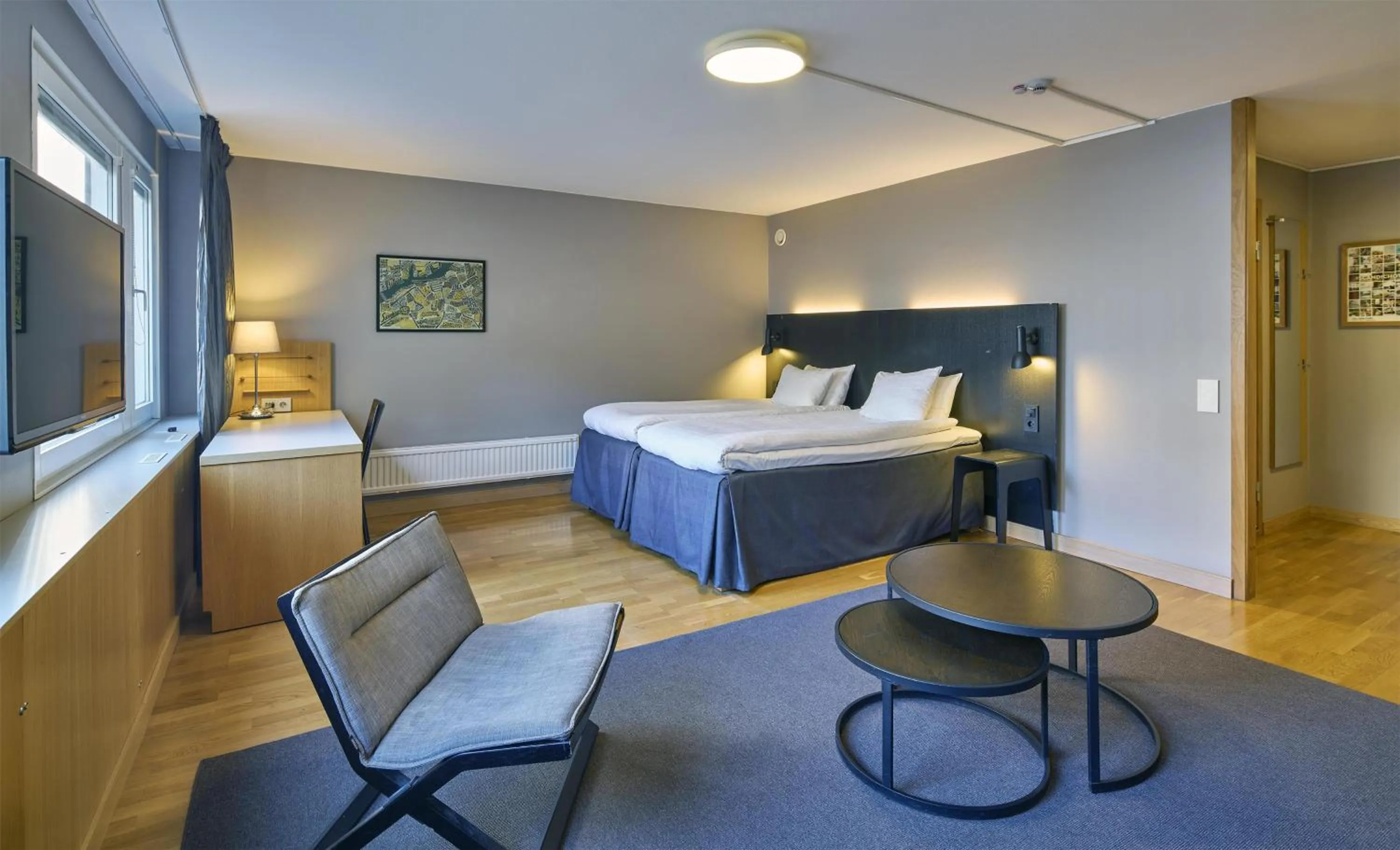 Bedroom, Bed in Scandic Europa